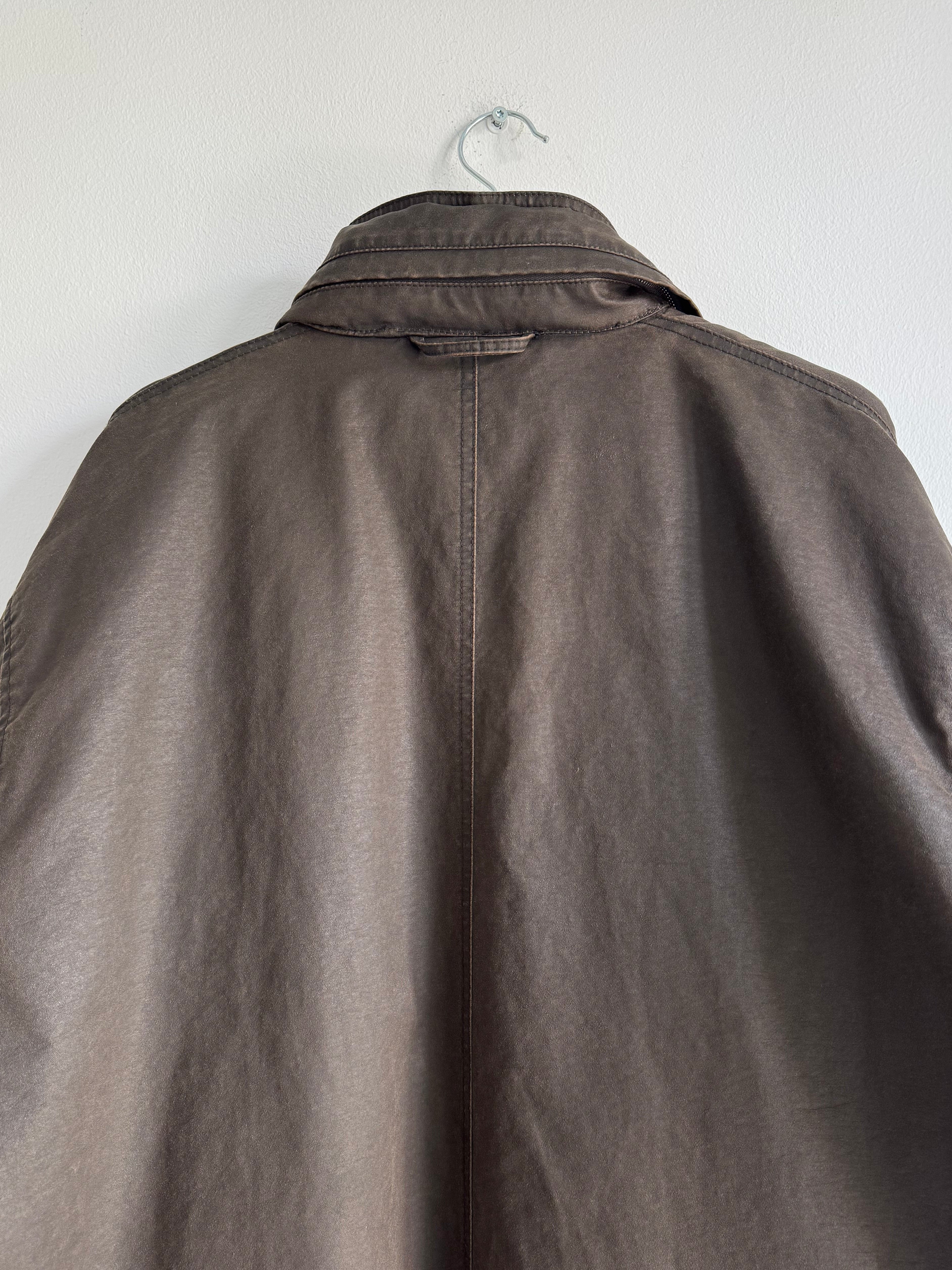 032c WAXED DOUBLE LAYERED COAT