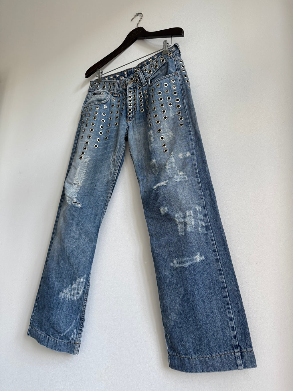 DOLCE & GABBANA SS2006 EYELET DENIM