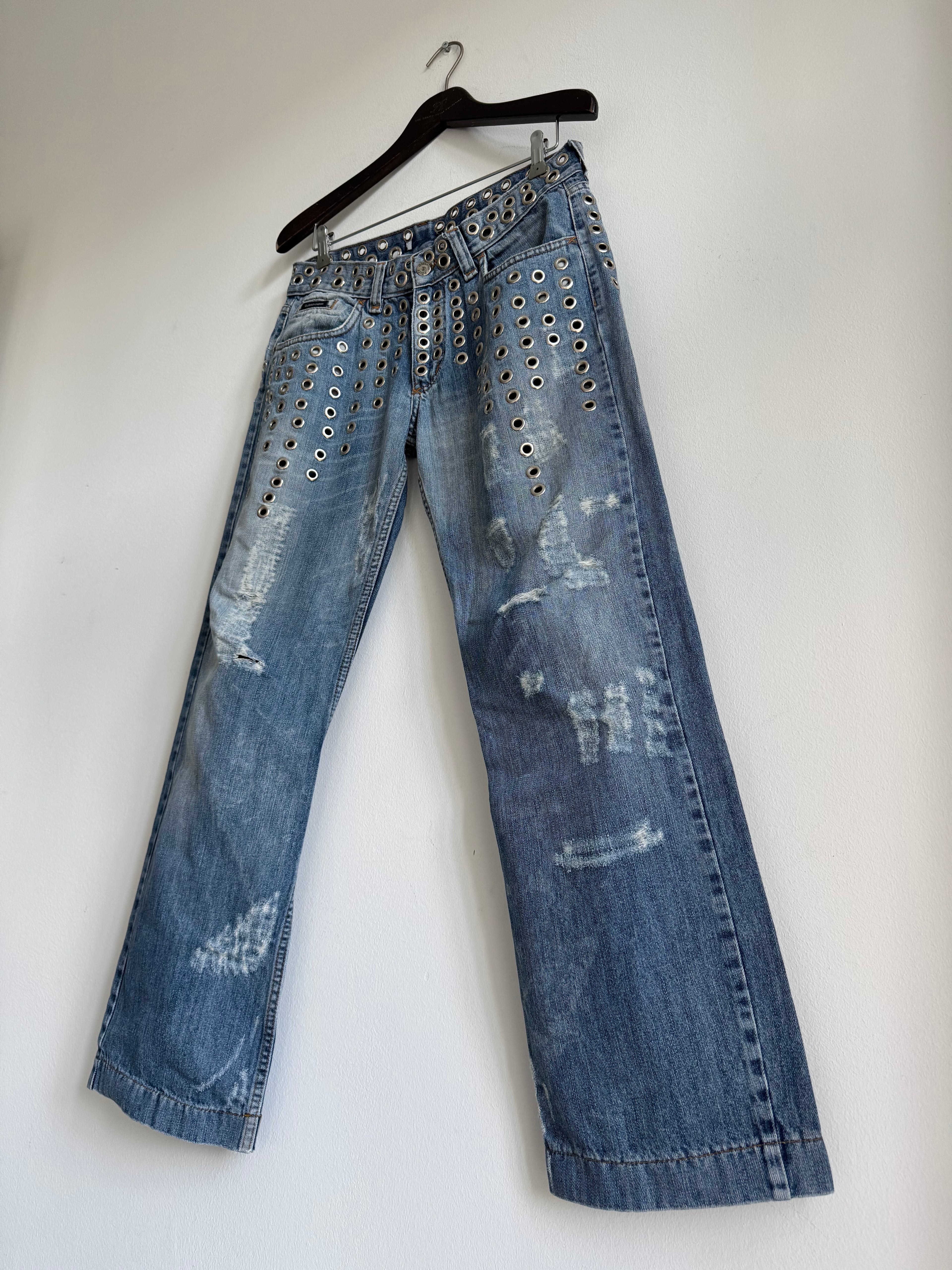 DOLCE & GABBANA SS2006 EYELET DENIM