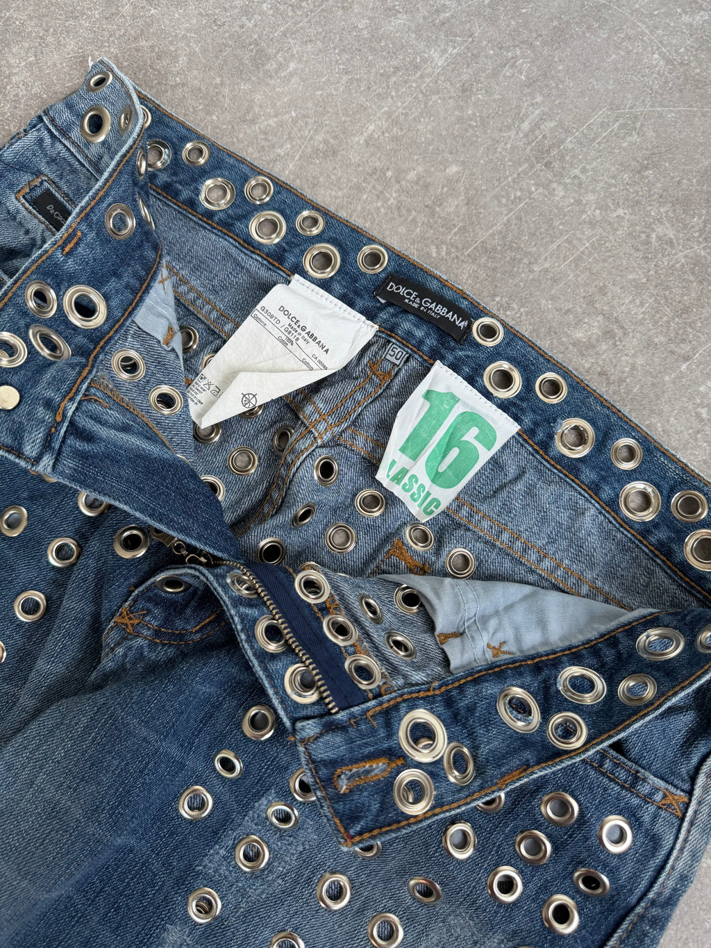 DOLCE GABBANA SS06 EYELET DENIM