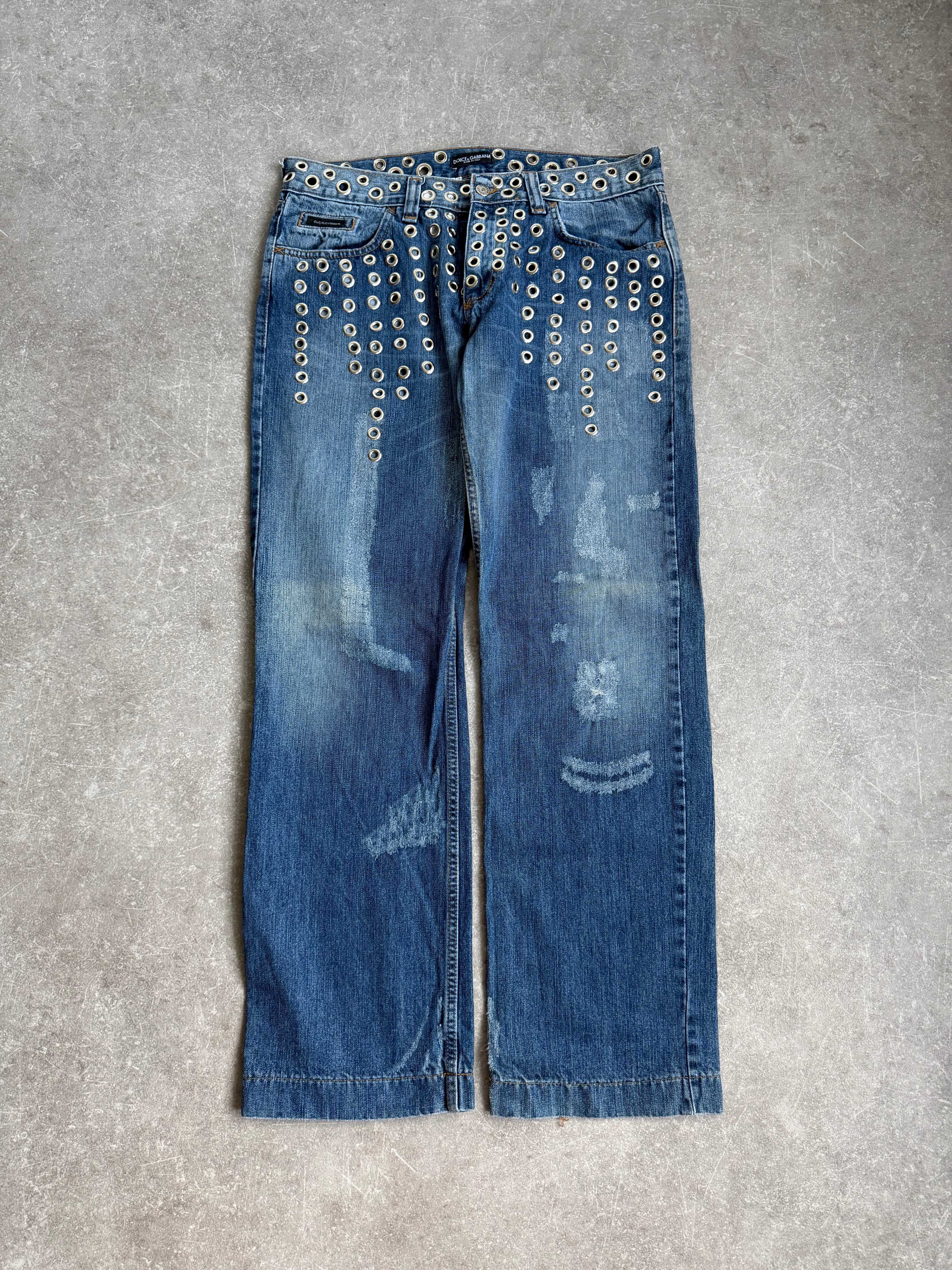 DOLCE GABBANA SS06 EYELET DENIM