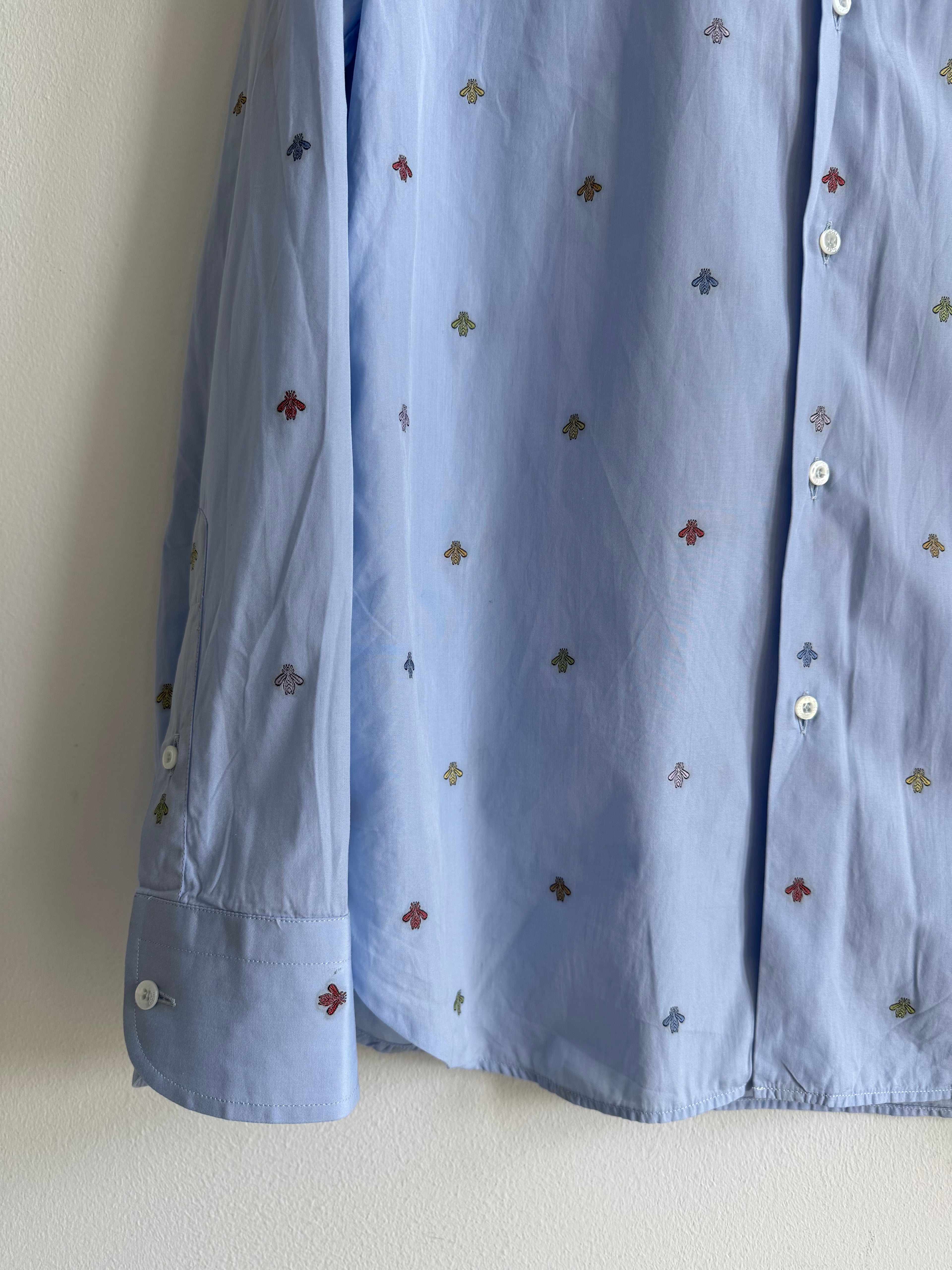 GUCCI EMBROIDERED „BEE“ BUTTON UP SHIRT