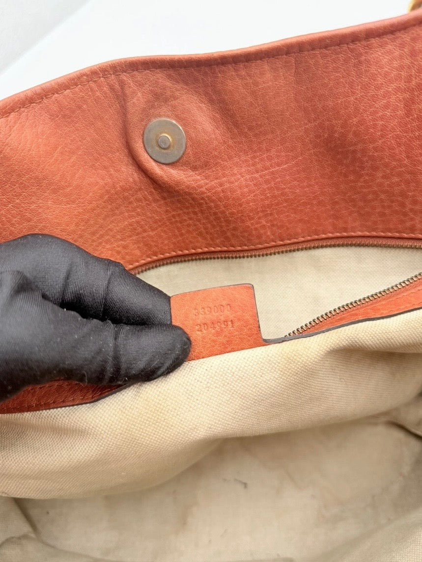 GUCCI LAIDBACK CRAFTY CANVAS TOTEBAG