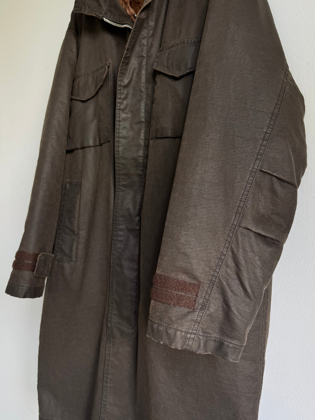 032c WAXED DOUBLE LAYERED COAT