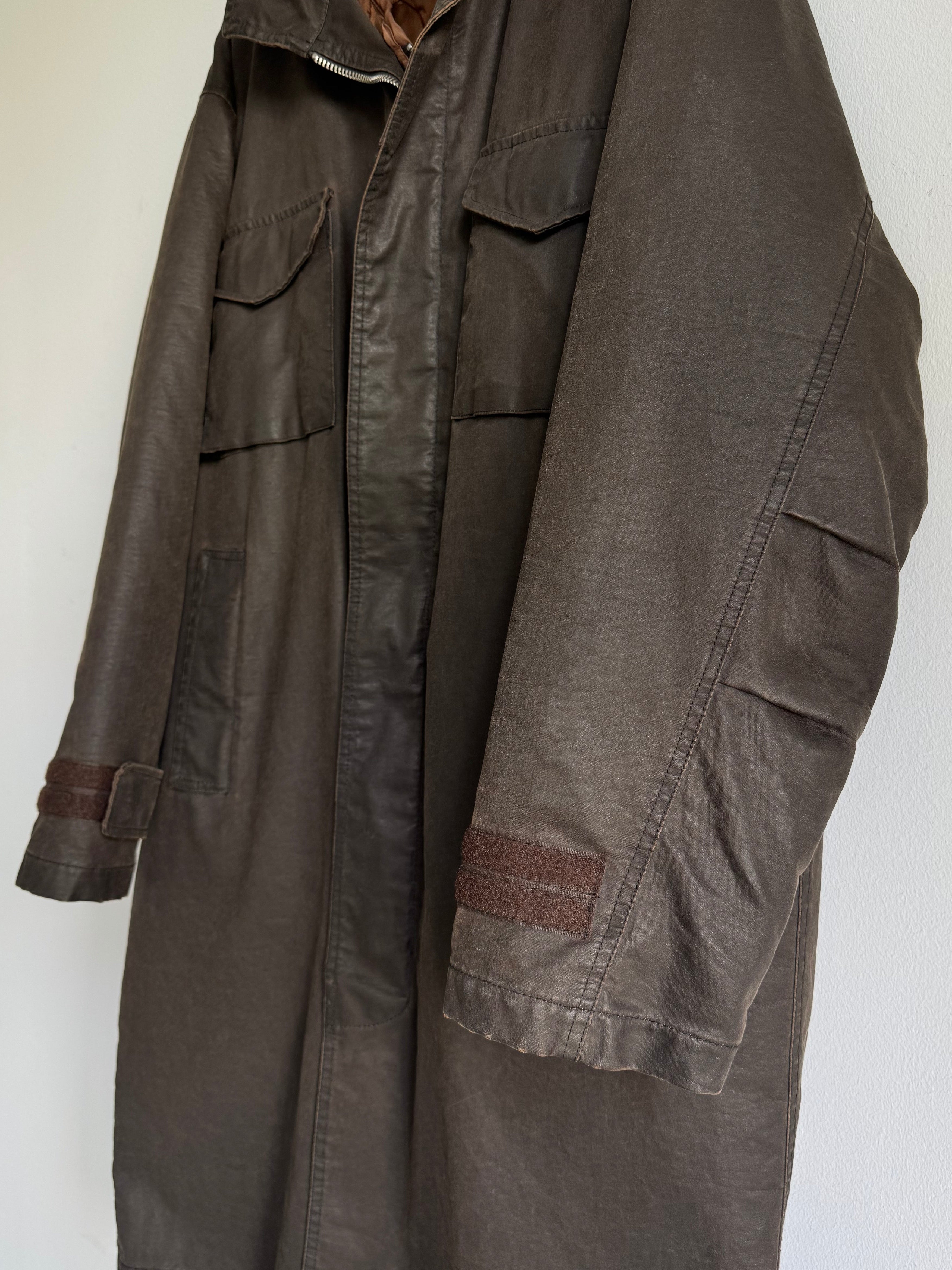 032c WAXED DOUBLE LAYERED COAT