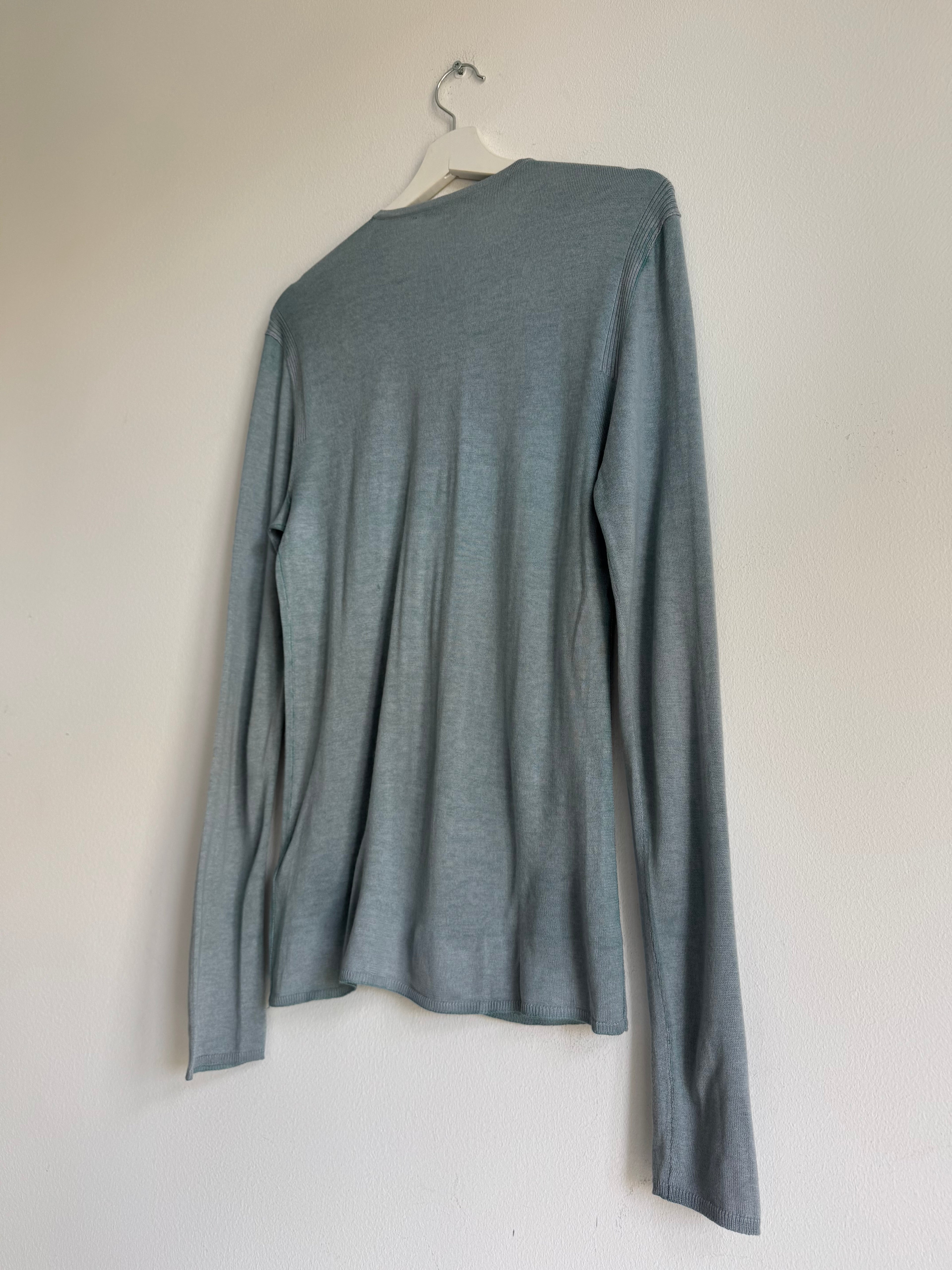 JOHN VARVATOS HENLEY KNIT SWEATER