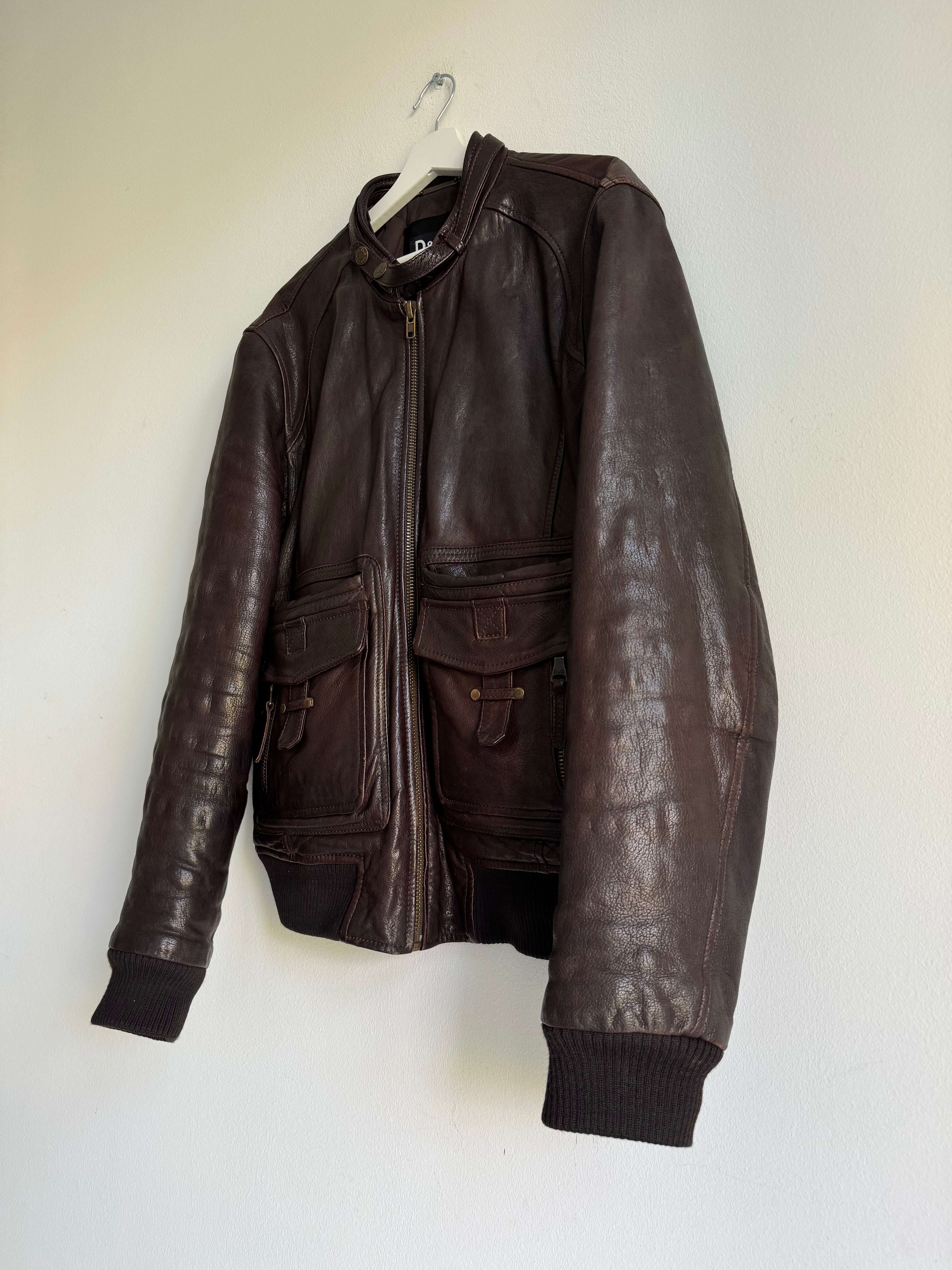 2000s DOLCE & GABBANA LAMBSKIN LEATHER JACKET
