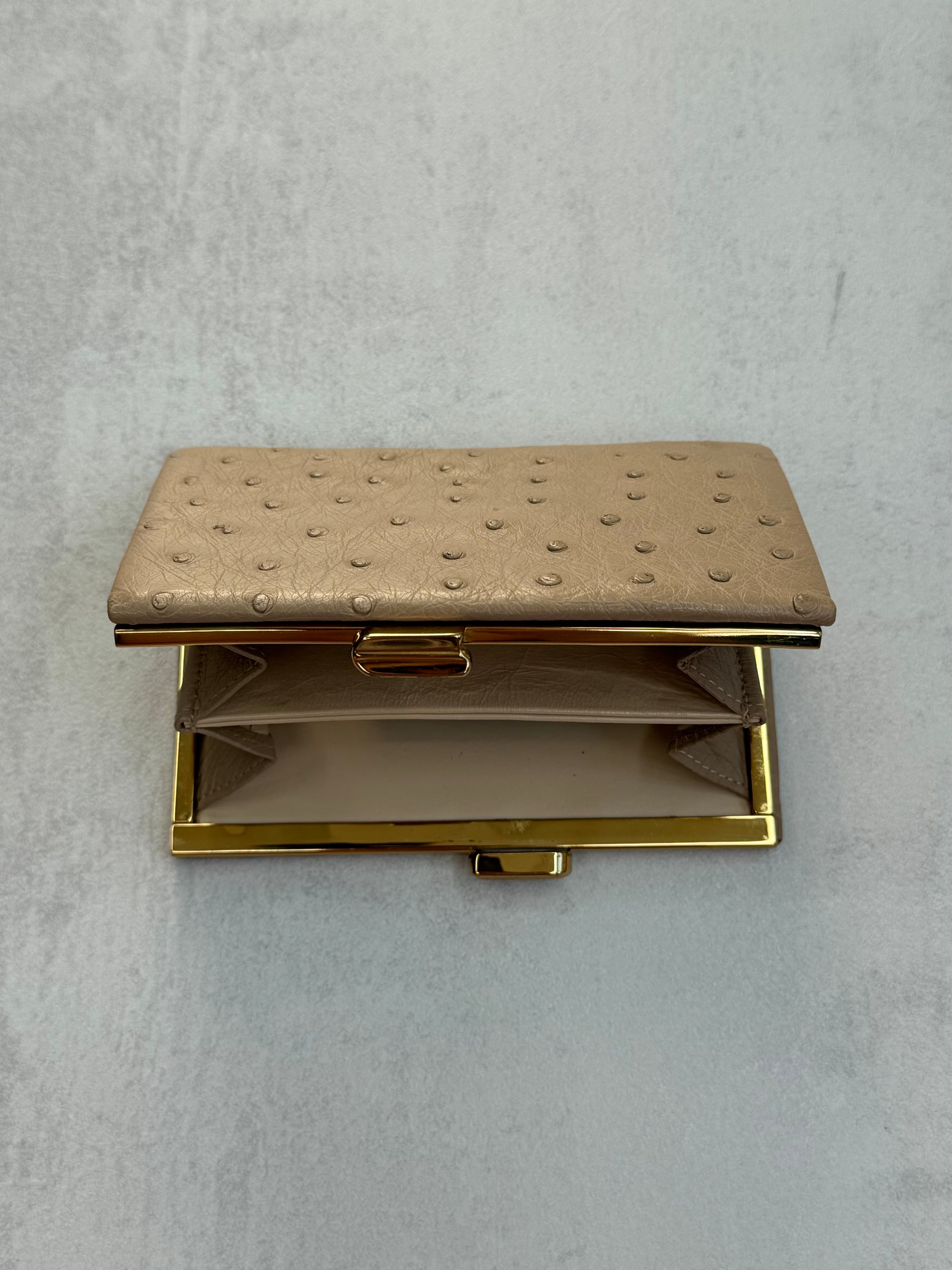 VINTAGE 50s OSTRICH LEATHER WALLET