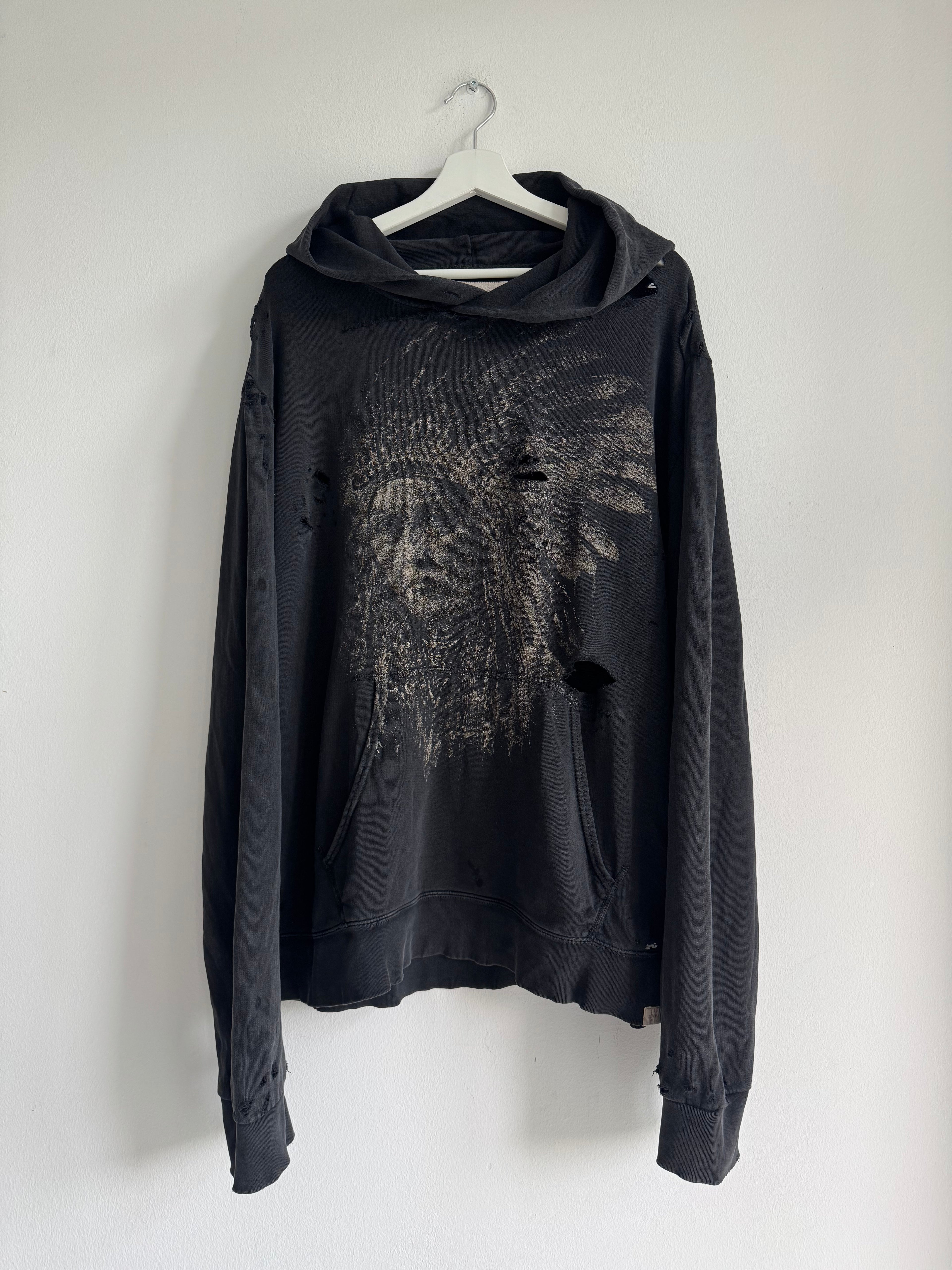 VINTAGE DISTRESSED RL GRAPHIC HOODIE