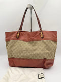 GUCCI LAIDBACK CRAFTY CANVAS TOTEBAG