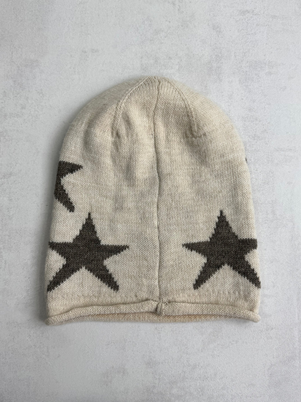 VINTAGE EMBROIDERED „STAR“ WOOL BEANIE