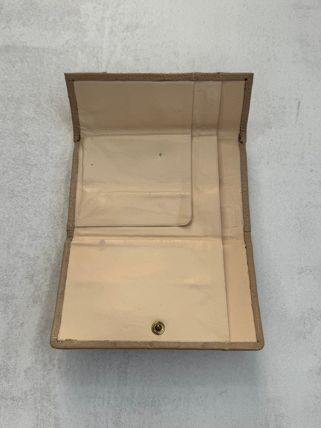 VINTAGE 50s OSTRICH LEATHER WALLET