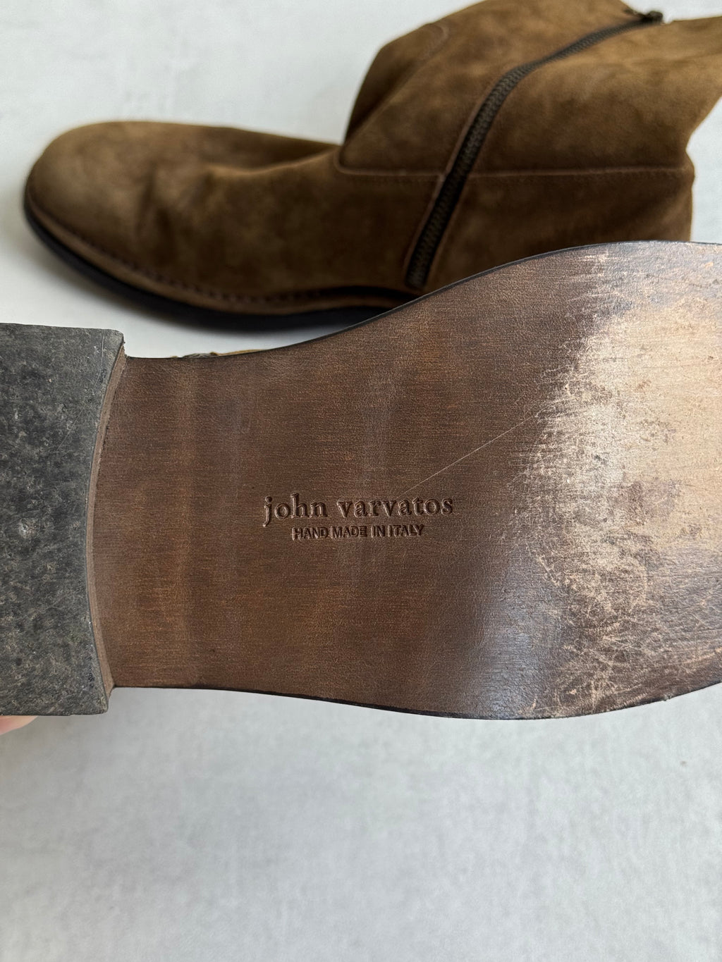 JOHN VARVATOS SUEDE BOOTS