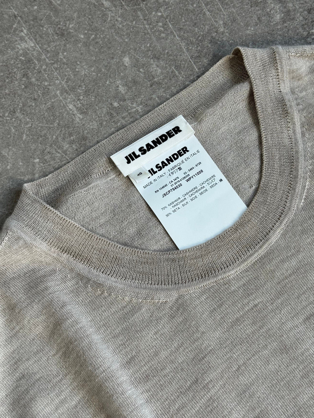 JIL SANDER CASHMERE SILK SWEATER