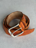 VINTAGE CROCO LEATHER BELT