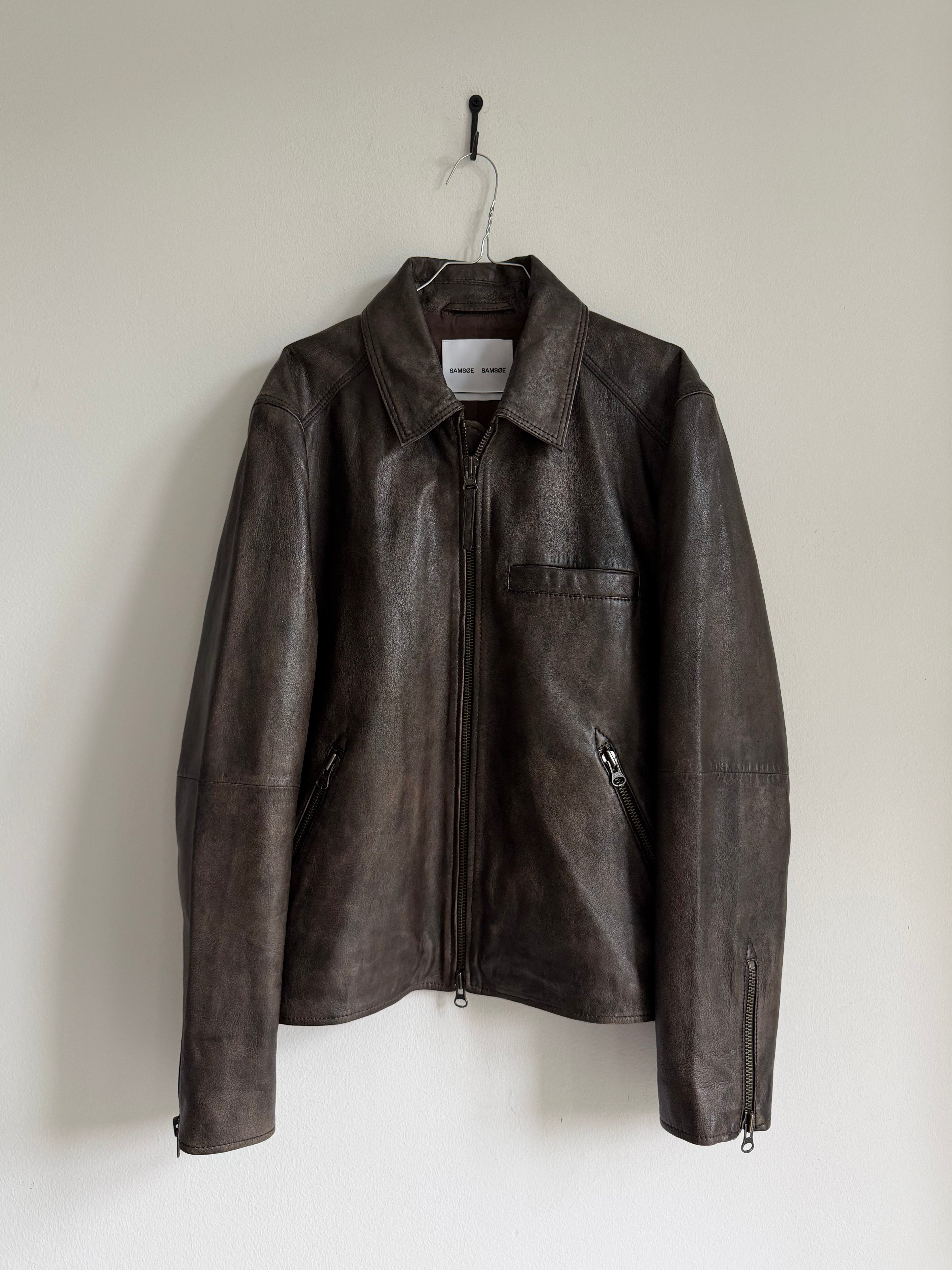 SAMSOE SAMSOE LEATHER JACKET