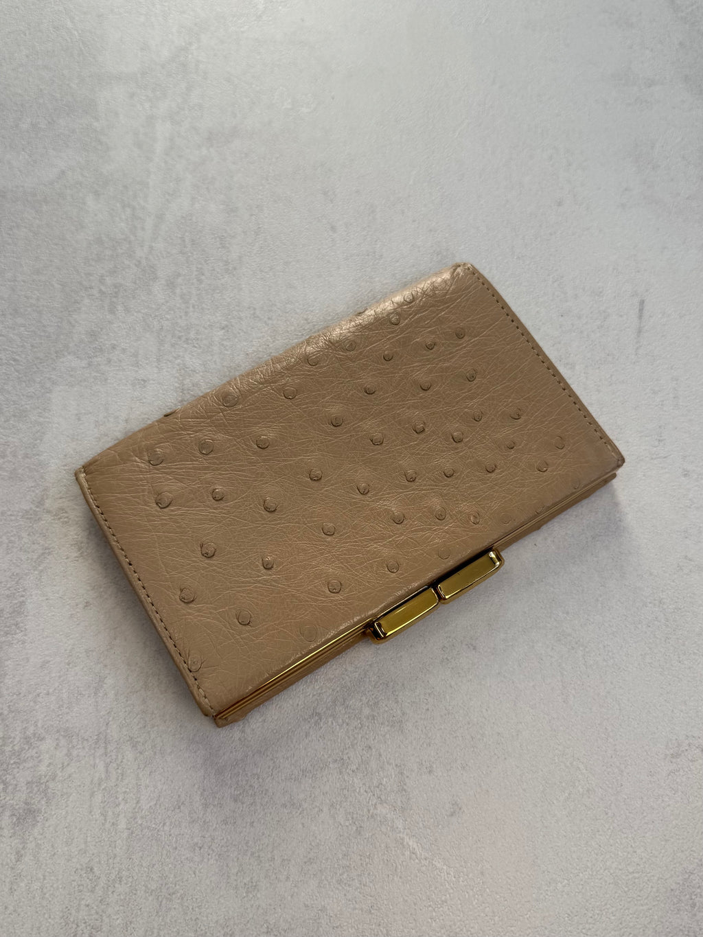 VINTAGE 50s OSTRICH LEATHER WALLET