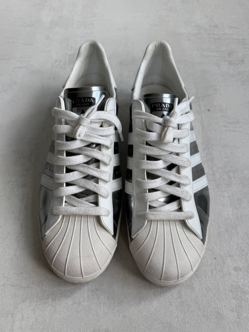 ADIDAS SUPERSTAR x PRADA SILVER METALLIC