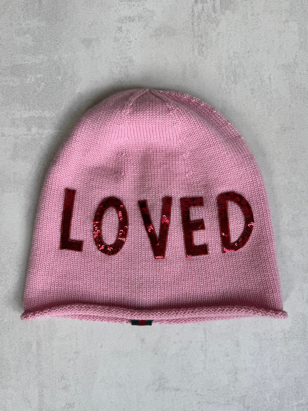 GUCCI WOOL „LOVED“ SEQUIN BEANIE
