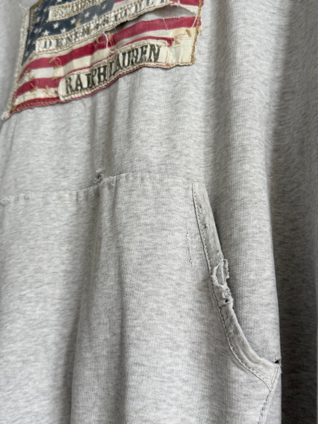 2010s RALPH LAUREN DENIM & SUPPLY USA FLAG HOODIE