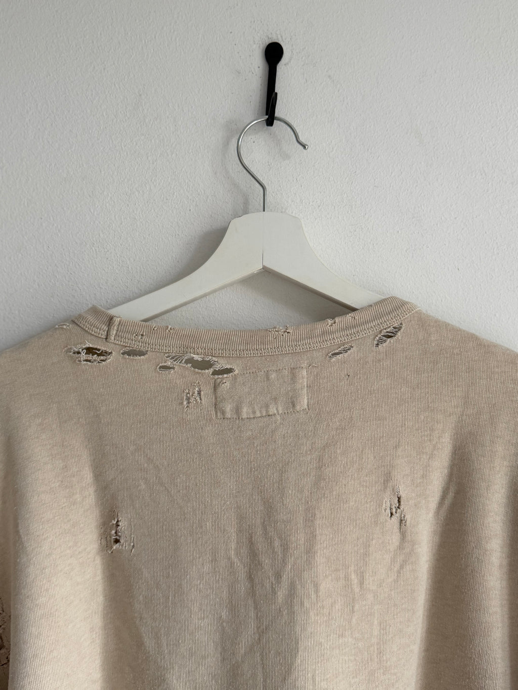 2010s RALPH LAUREN DENIM & SUPPLY DISTRESSED GRAPHIC SWEATER