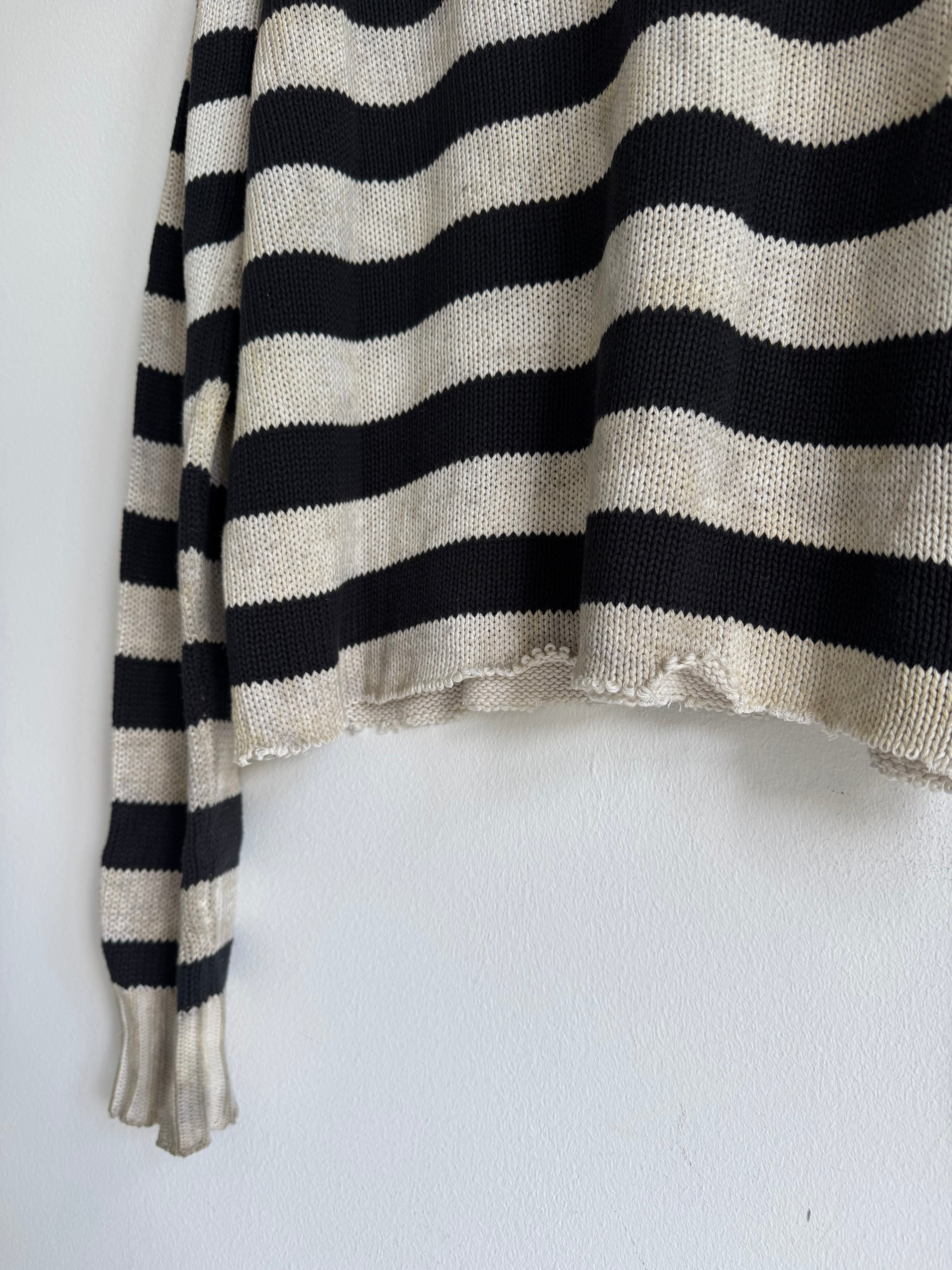 VINTAGE STRIPED KNIT SWEATER