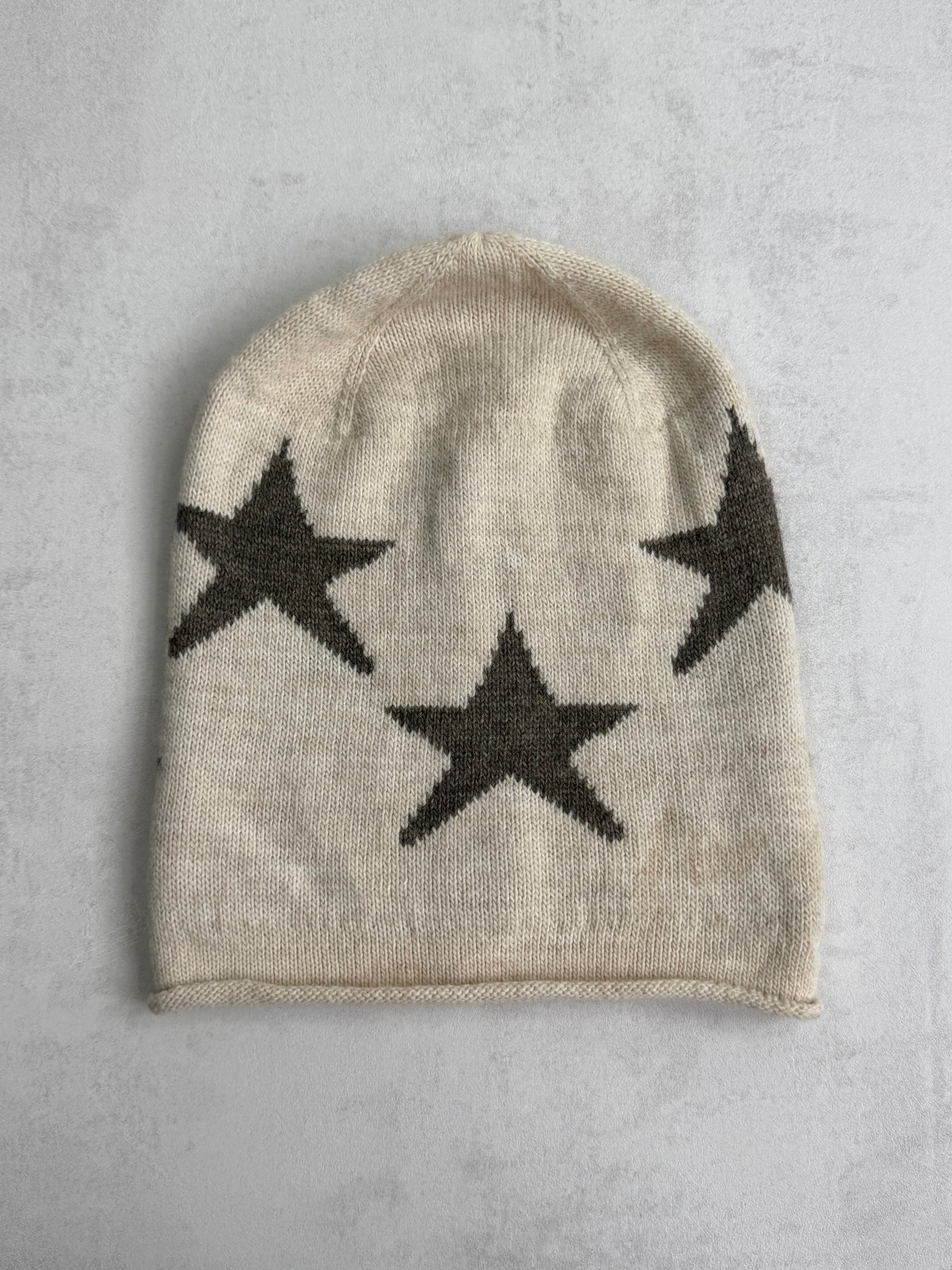 VINTAGE EMBROIDERED „STAR“ WOOL BEANIE