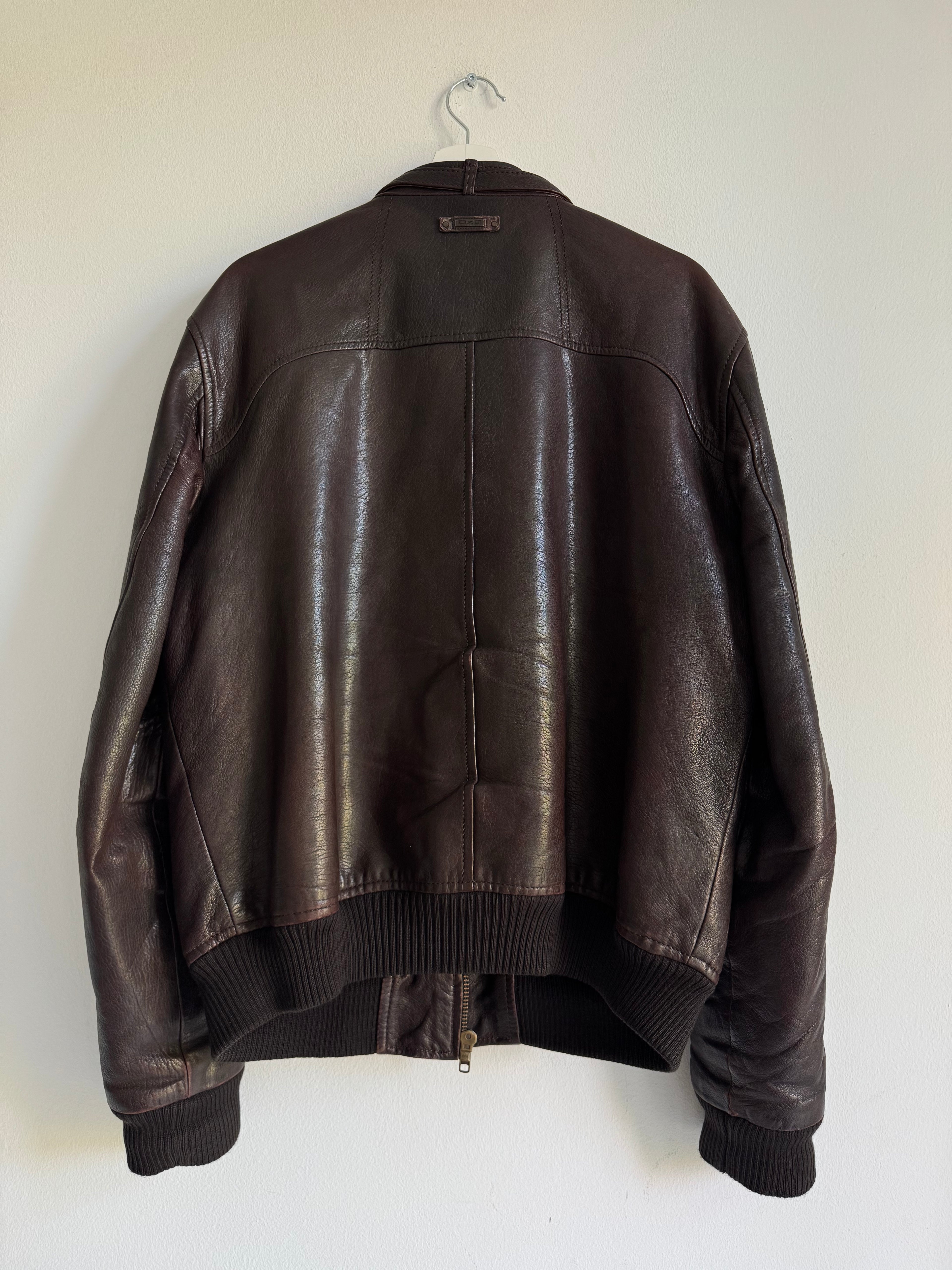 2000s DOLCE & GABBANA LAMBSKIN LEATHER JACKET