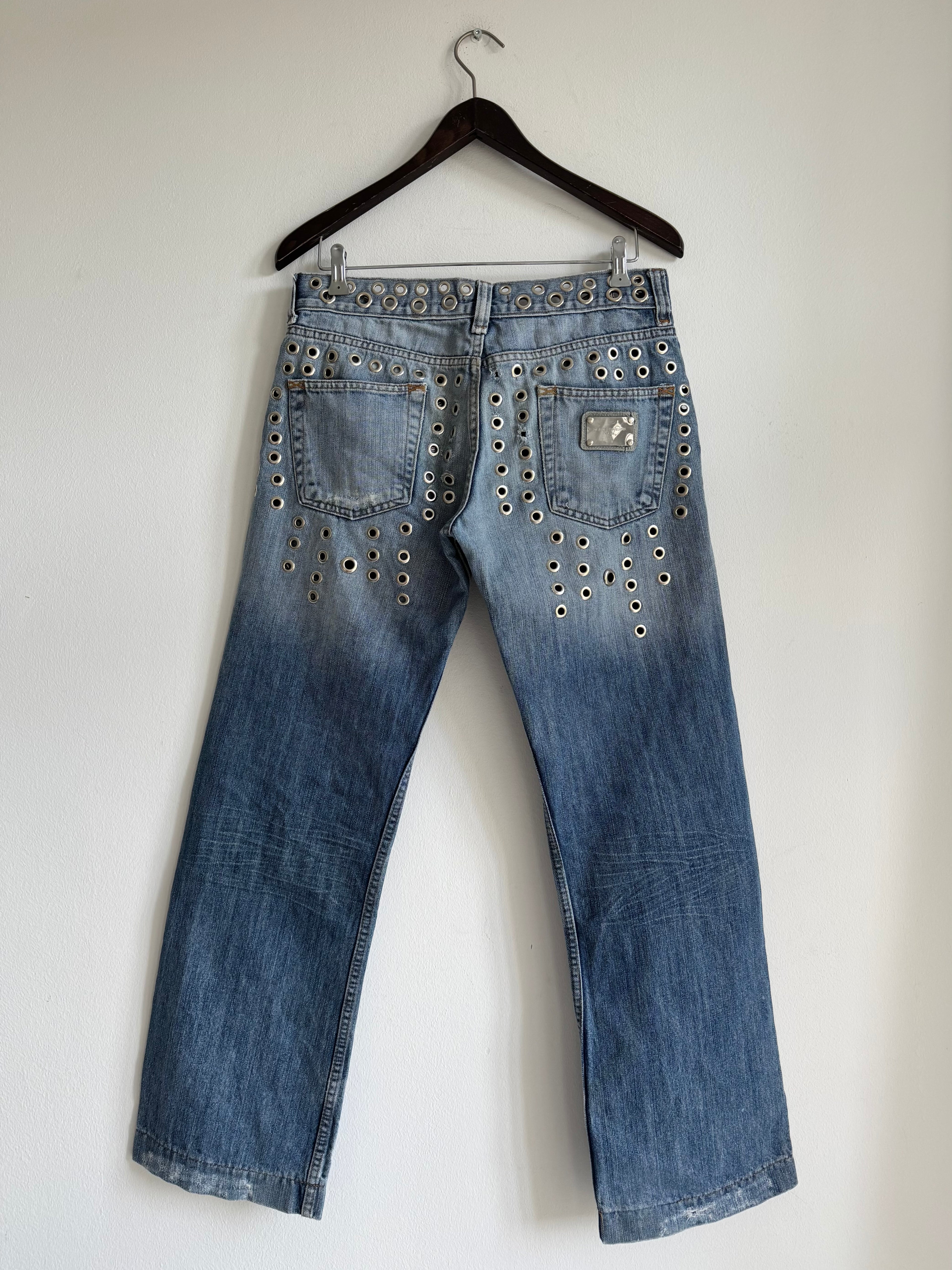 DOLCE & GABBANA SS2006 EYELET DENIM