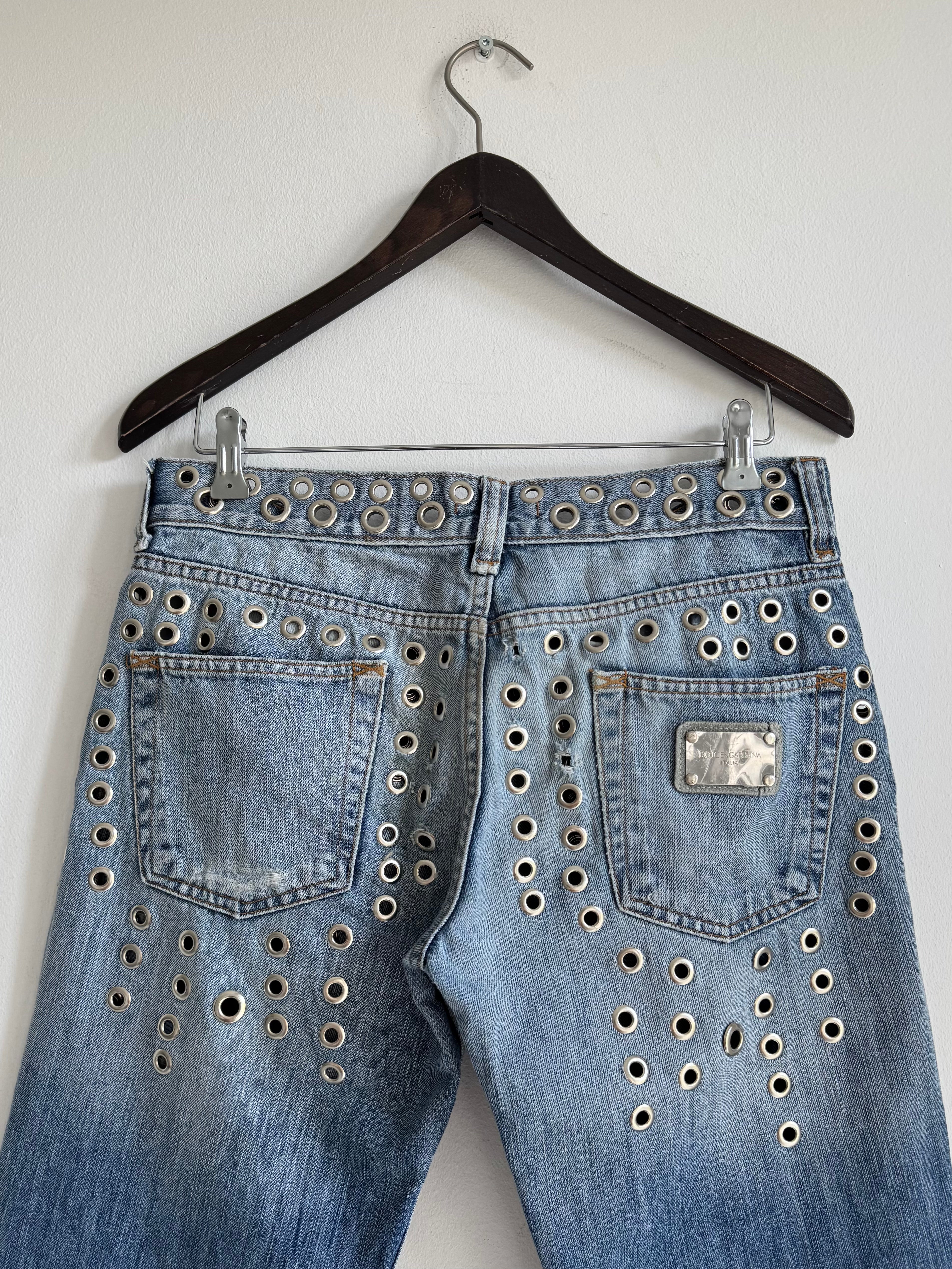 DOLCE & GABBANA SS2006 EYELET DENIM