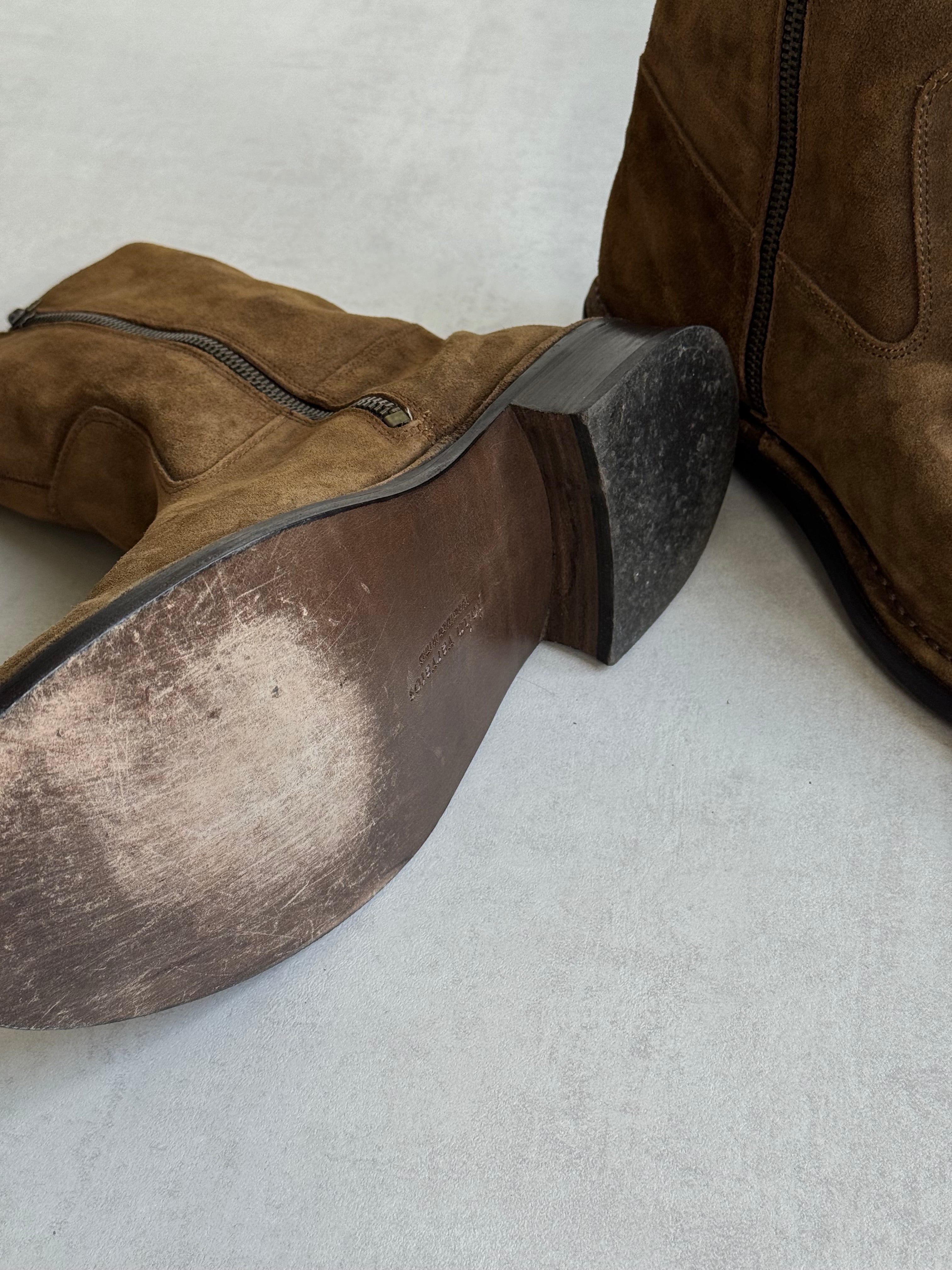 JOHN VARVATOS SUEDE BOOTS