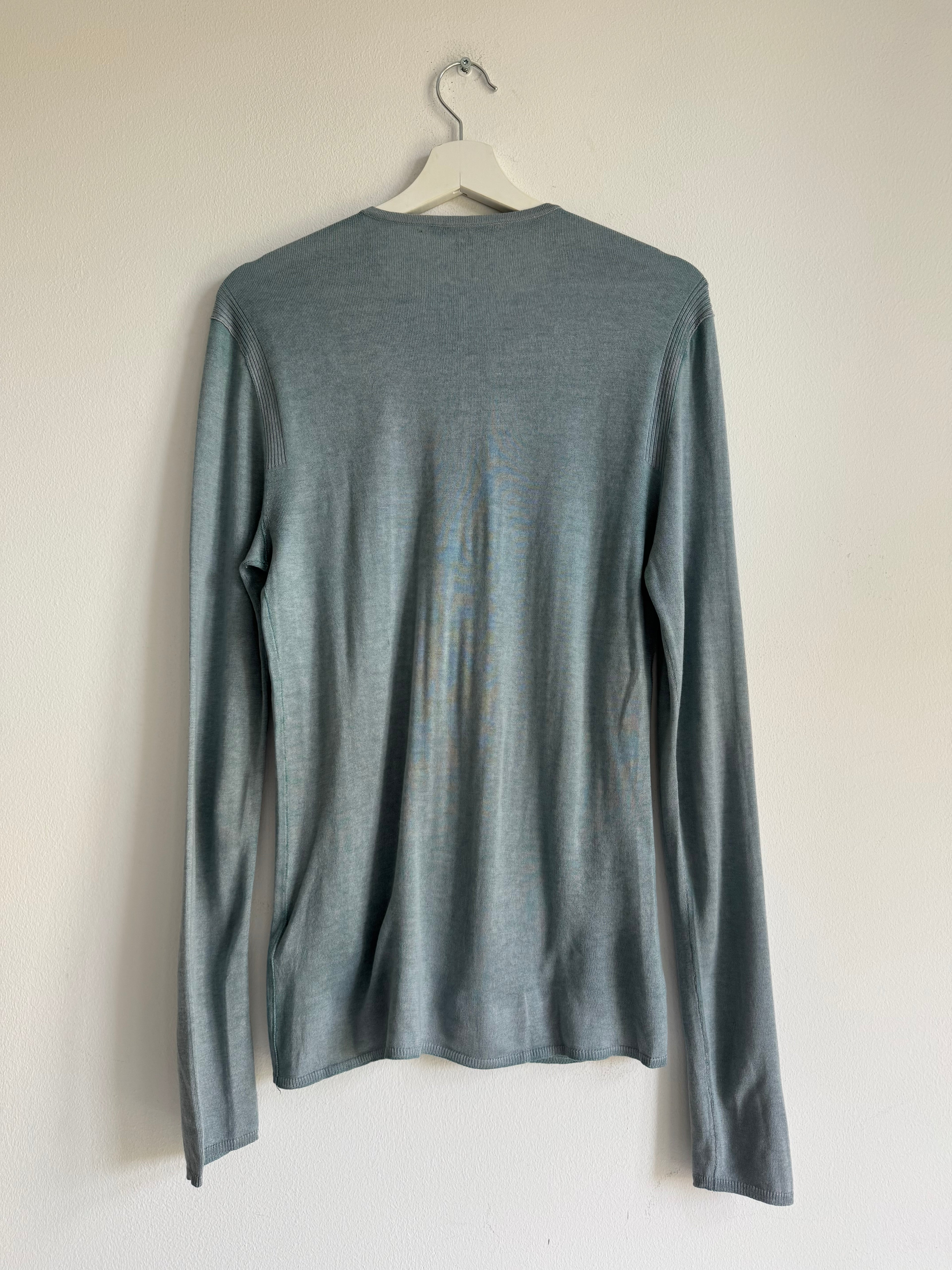 JOHN VARVATOS HENLEY KNIT SWEATER