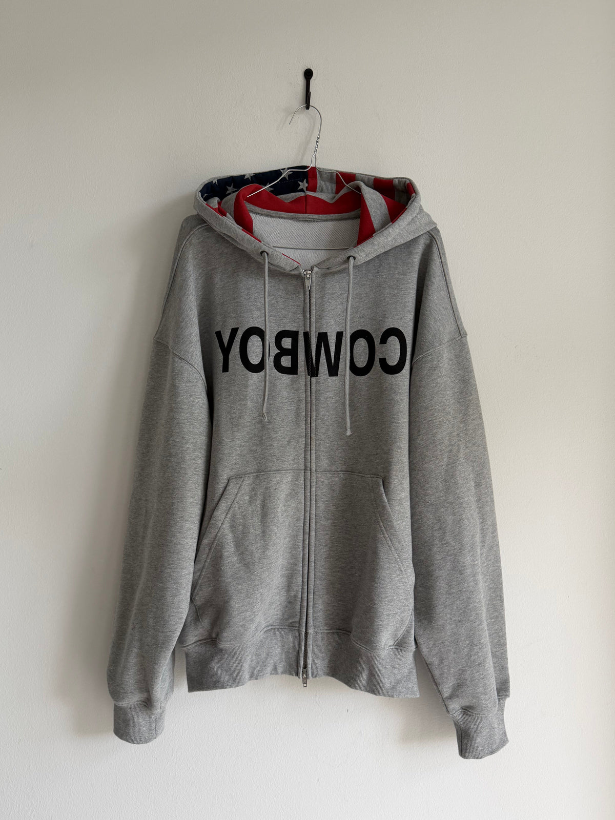 VINTAGE MIRRORED „COWBOY“ ZIP HOODIE