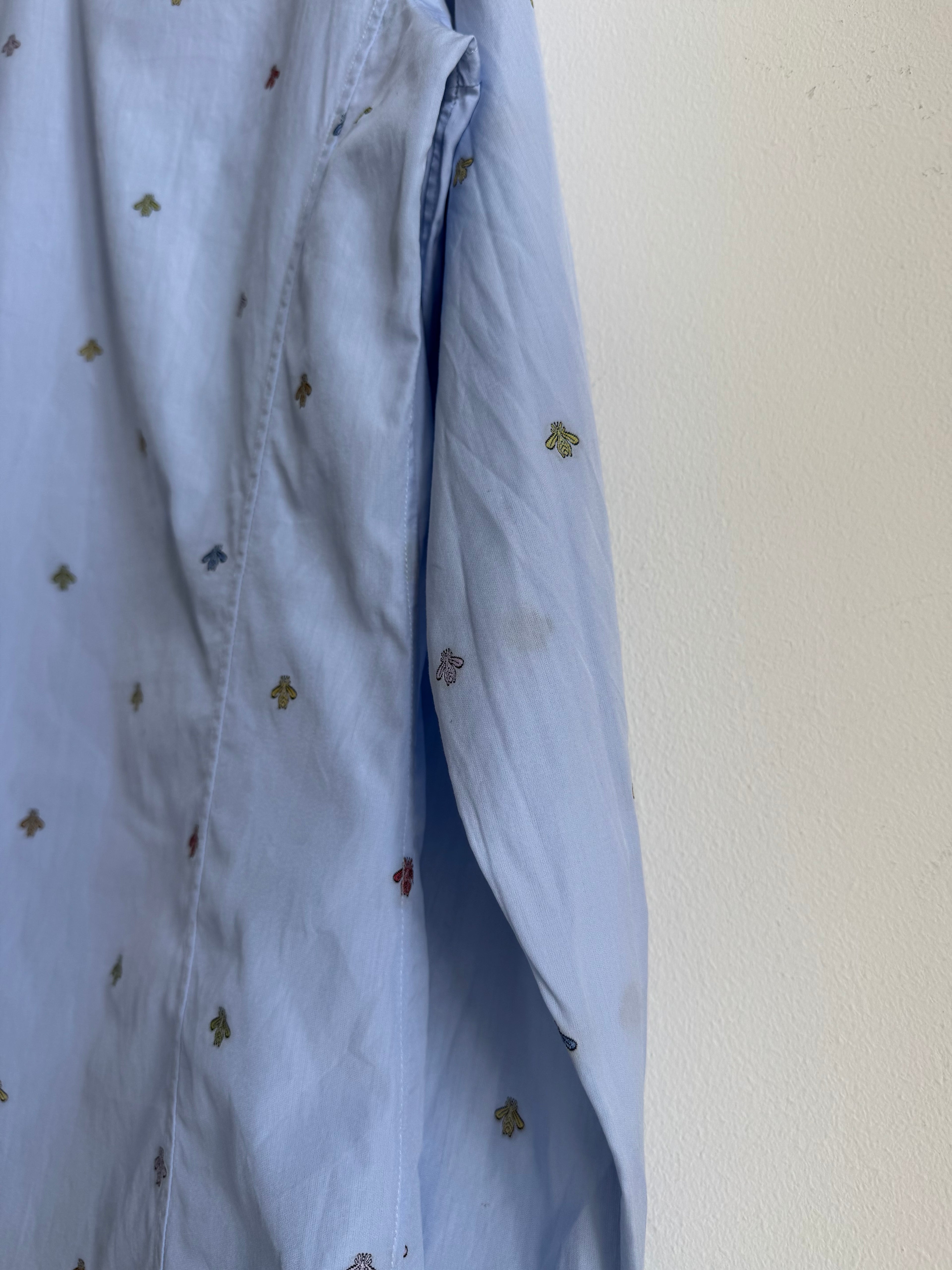 GUCCI EMBROIDERED „BEE“ BUTTON UP SHIRT