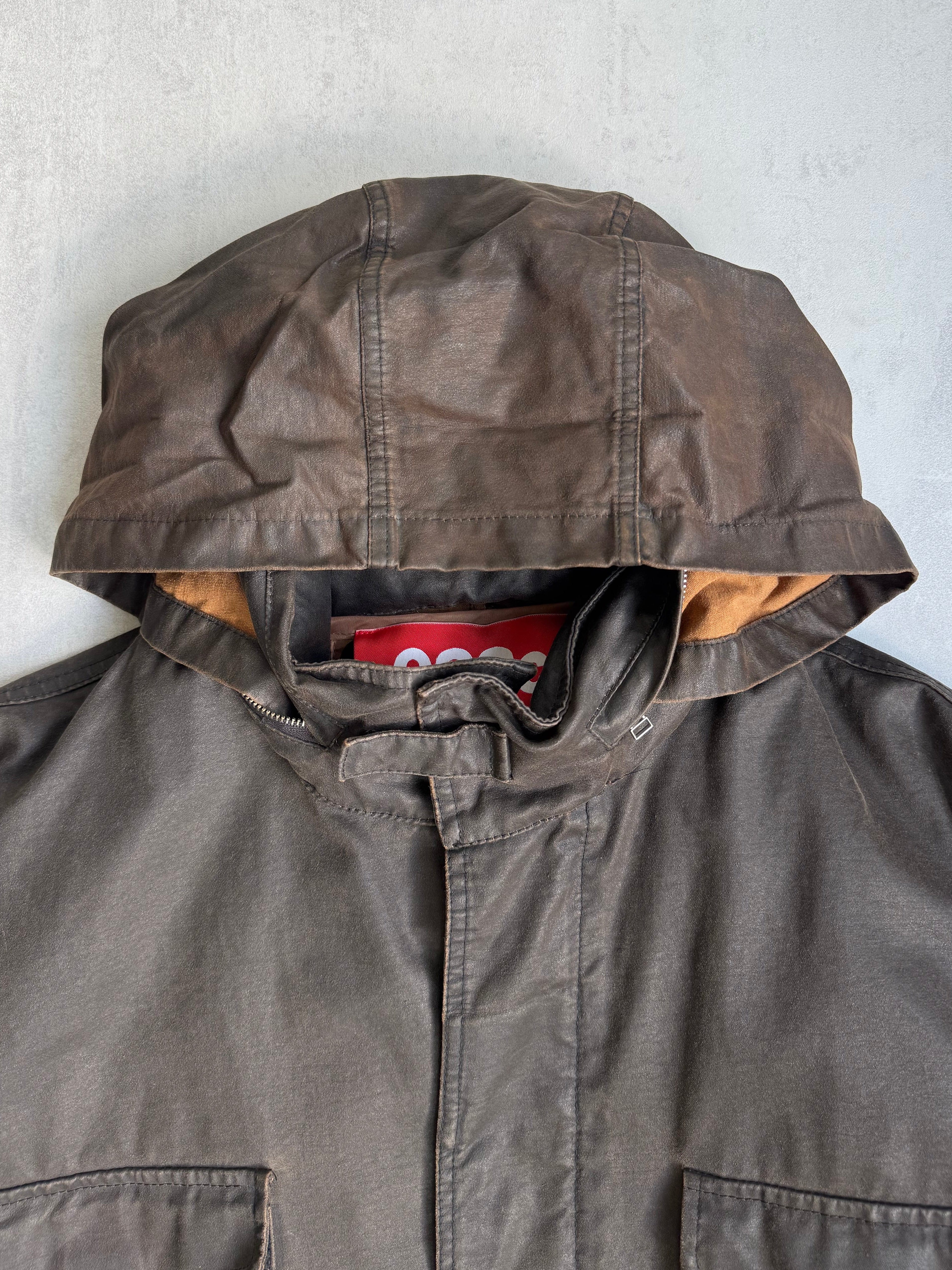 032c WAXED DOUBLE LAYERED COAT