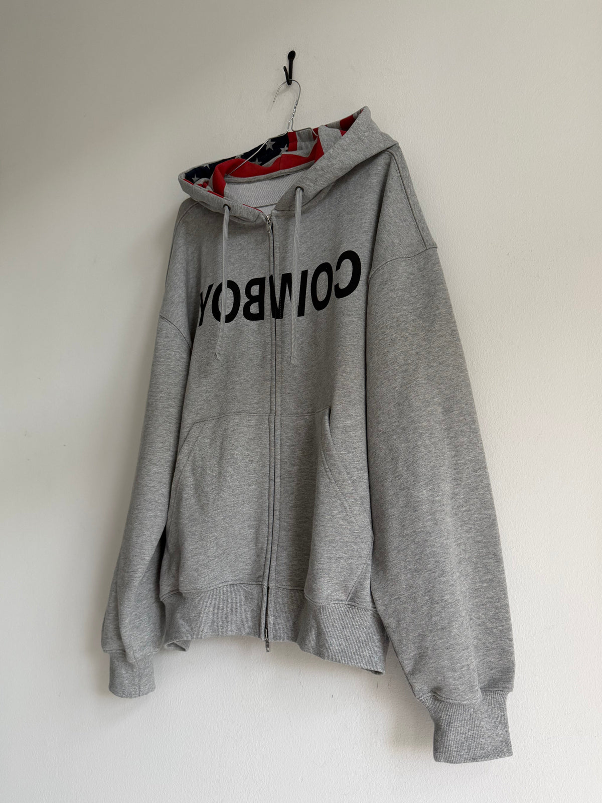 VINTAGE MIRRORED „COWBOY“ ZIP HOODIE