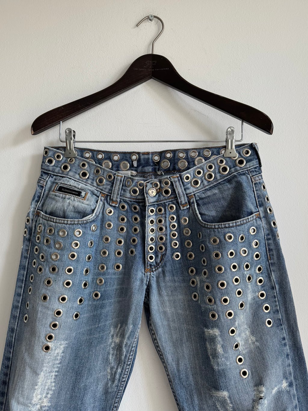 DOLCE & GABBANA SS2006 EYELET DENIM