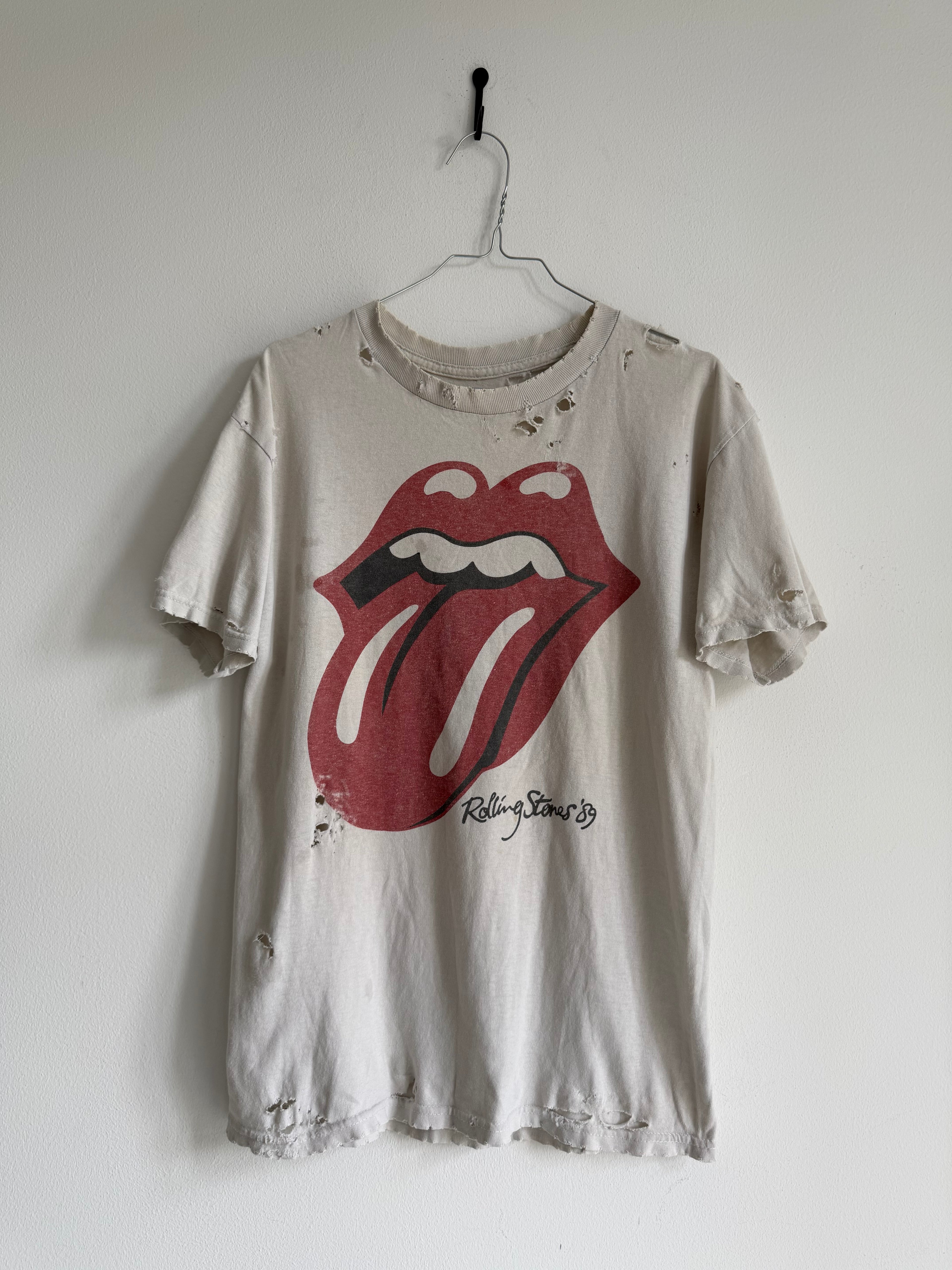 VINTAGE ROLLING STONES DISTRESSED GRAPHIC TEE