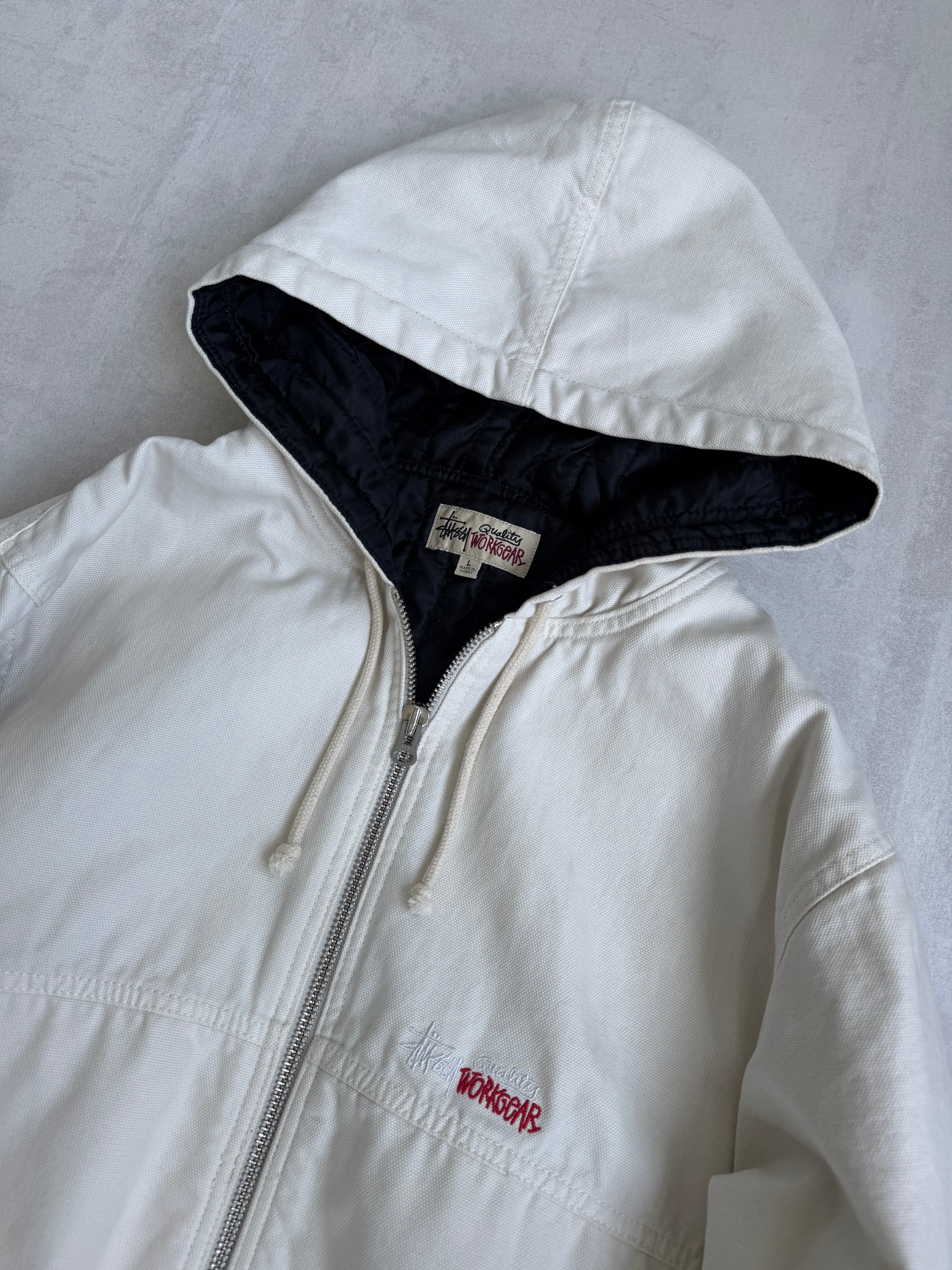 STUSSY UNLINED CANVAS WORK JACKET