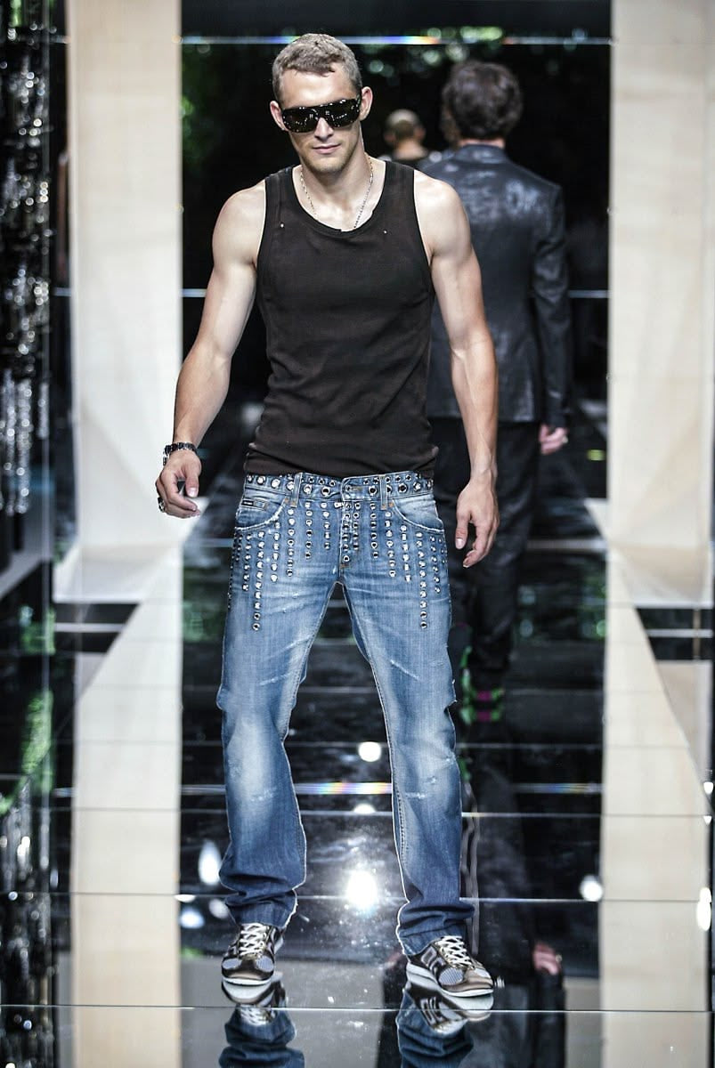 DOLCE & GABBANA SS2006 EYELET DENIM