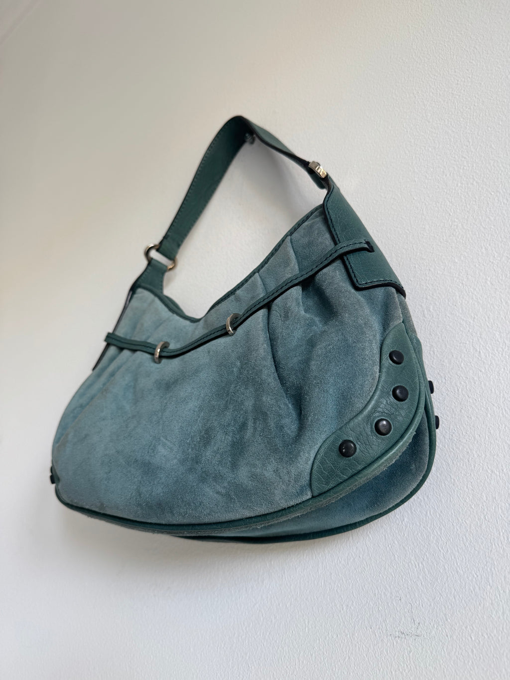 TODS SUEDE SHOULDER BAG