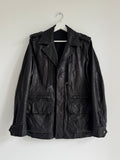 BALMAIN MILITARY LEATHER PARKA SS10