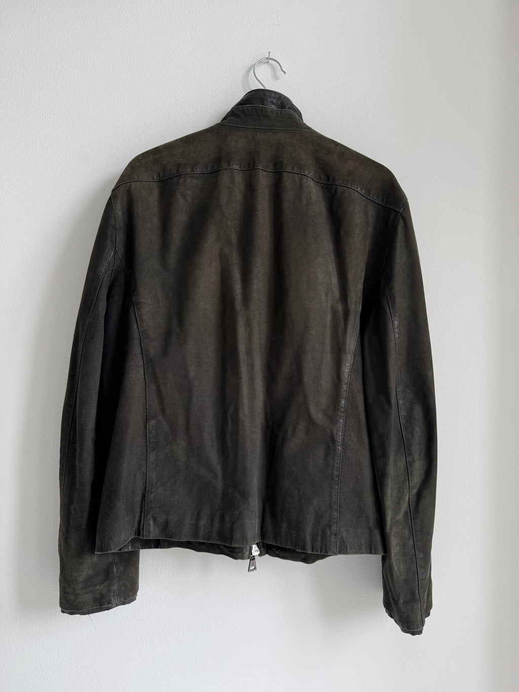 JOHN VARVATOS DOUBLE LAYERED SUEDE JACKET