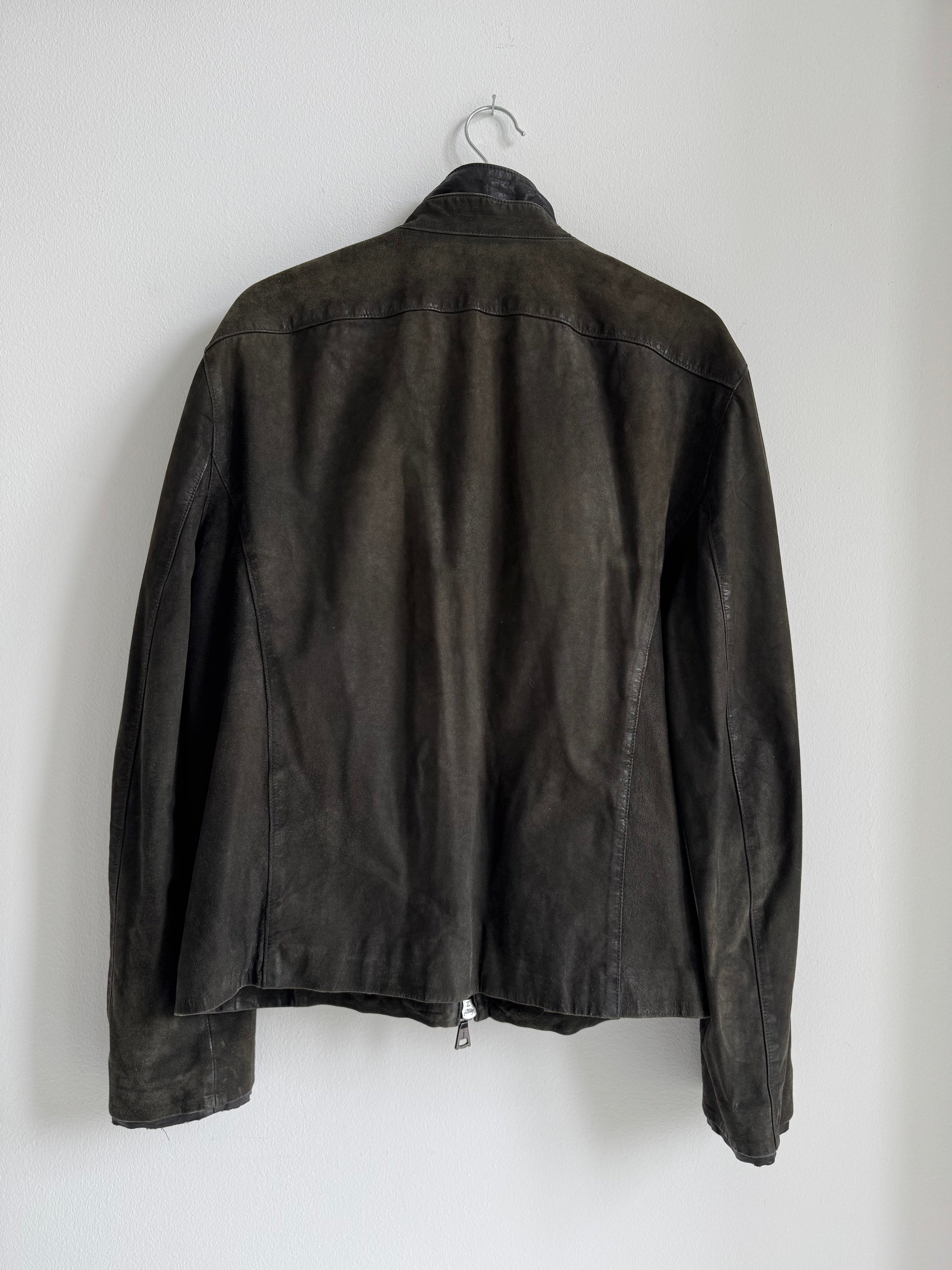 JOHN VARVATOS DOUBLE LAYERED SUEDE JACKET