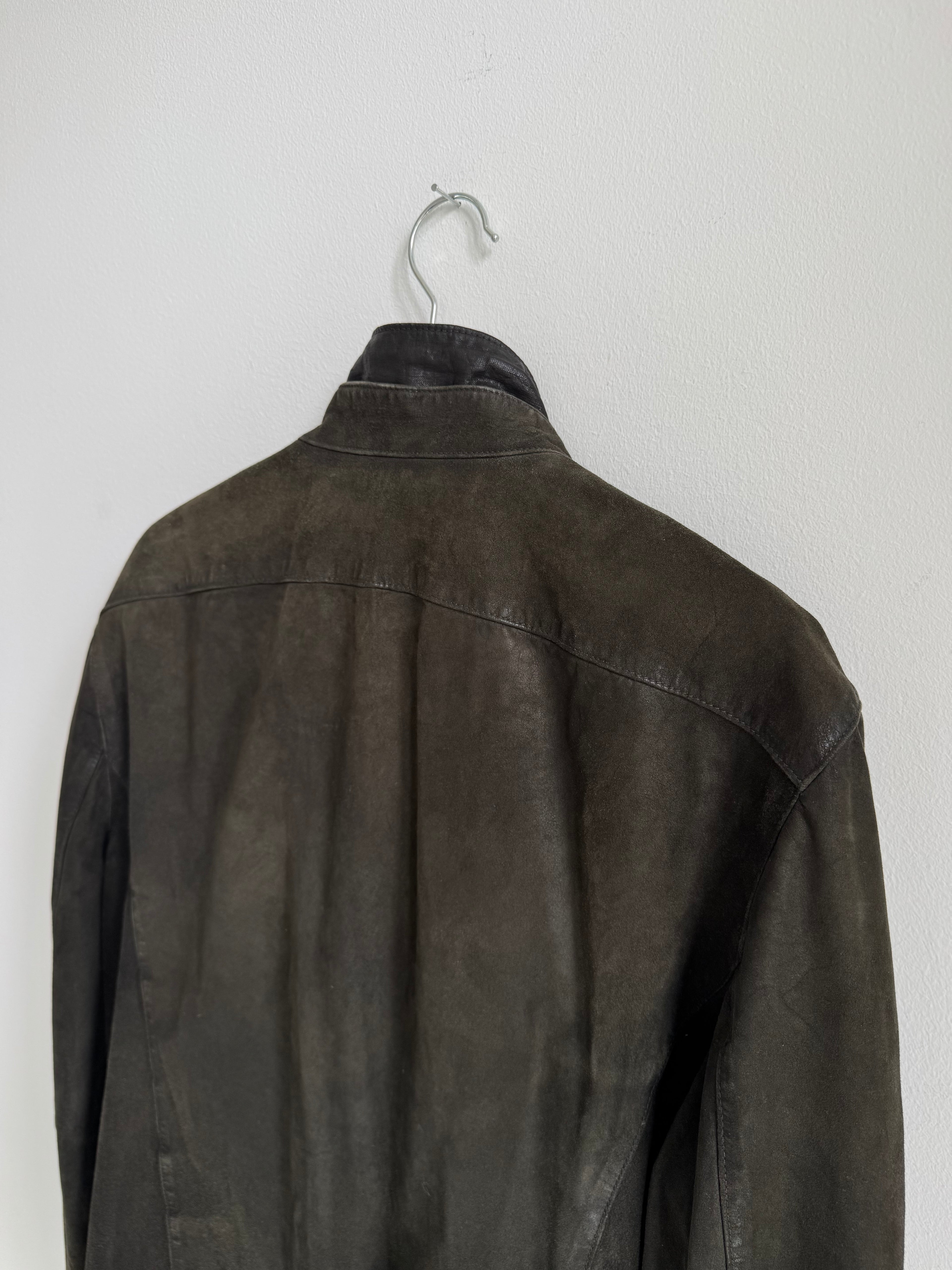 JOHN VARVATOS DOUBLE LAYERED SUEDE JACKET
