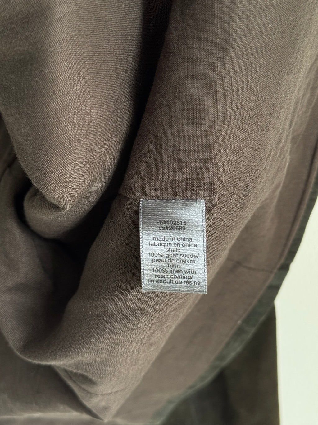 JOHN VARVATOS DOUBLE LAYERED SUEDE JACKET