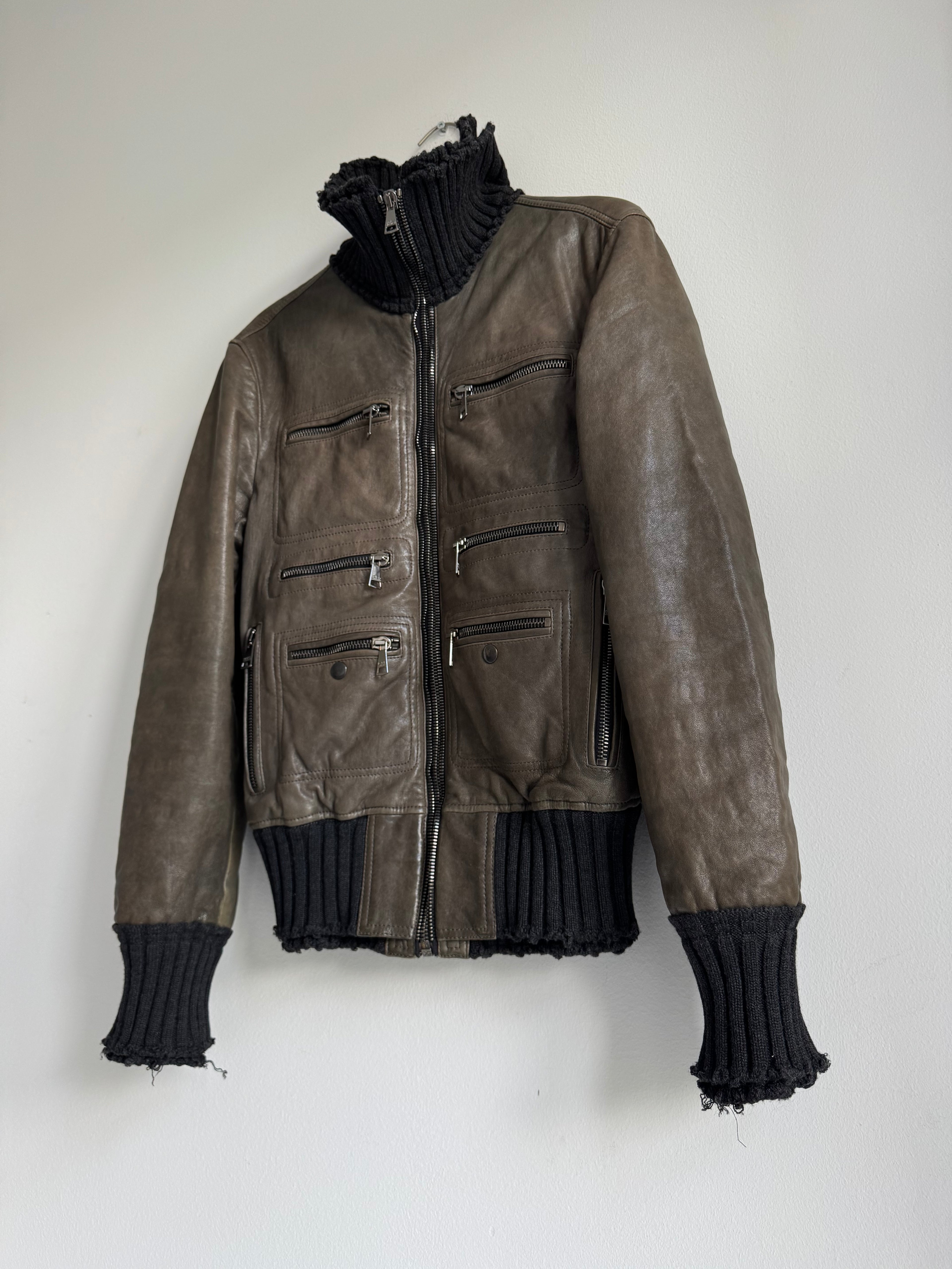 DOLCE & GABBANA "MULTI-POCKET" LEATHER BOMBER