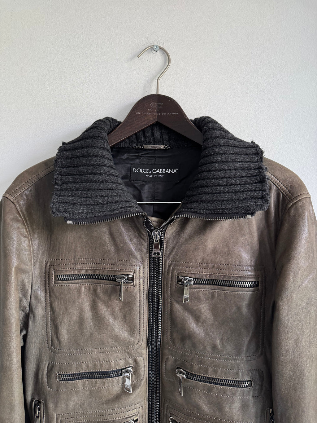DOLCE & GABBANA "MULTI-POCKET" LEATHER BOMBER