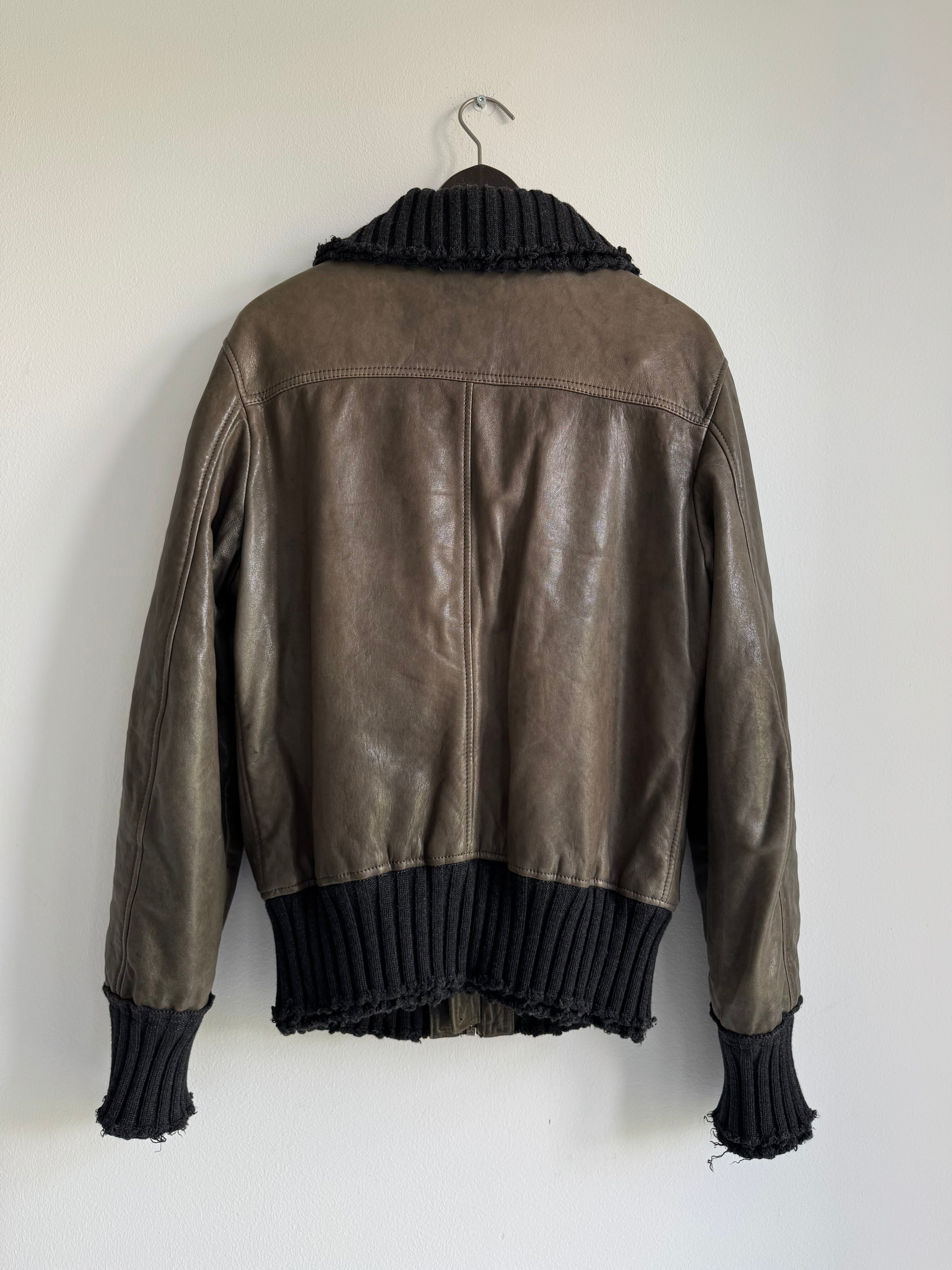 DOLCE & GABBANA "MULTI-POCKET" LEATHER BOMBER