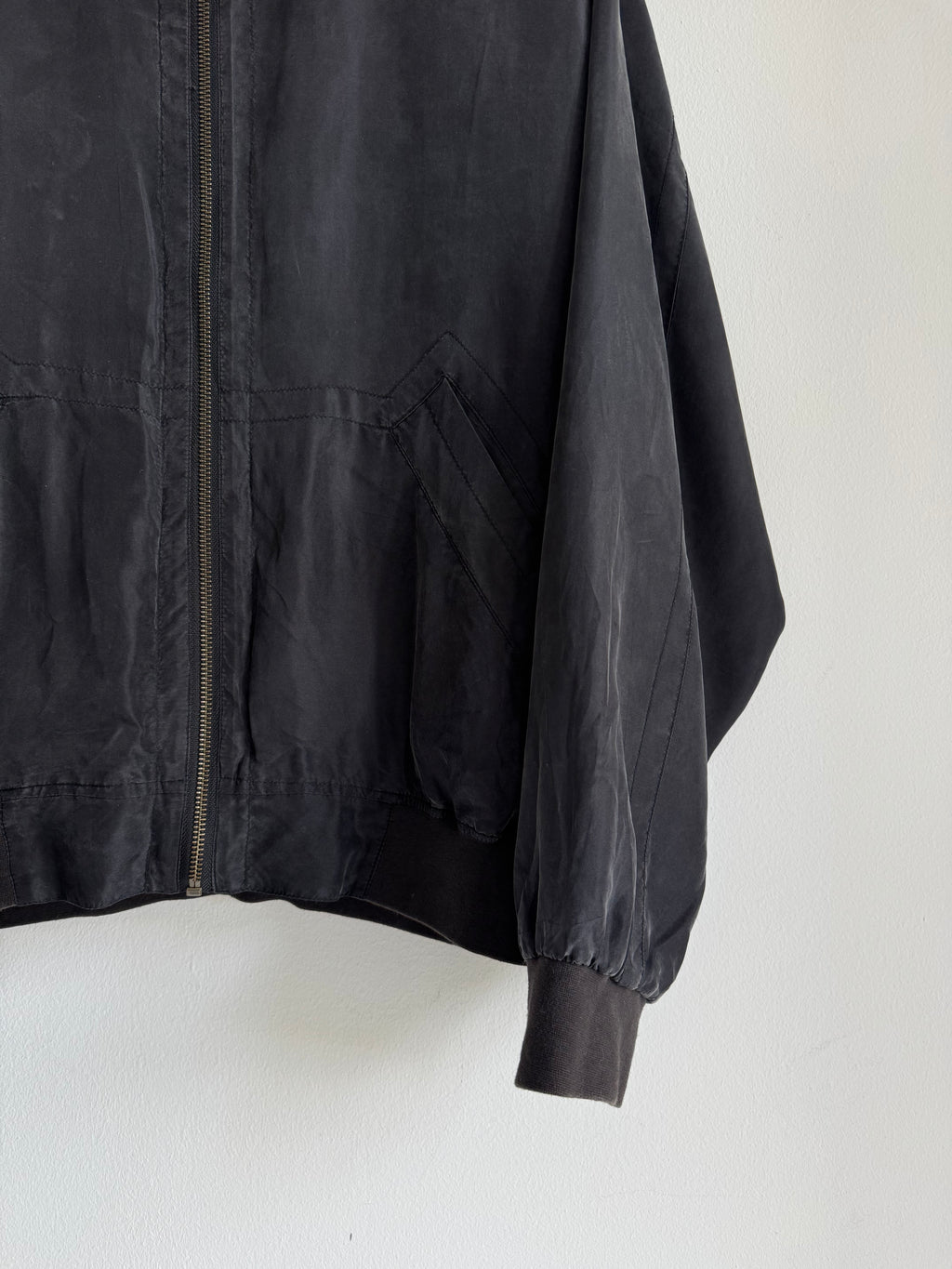 VINTAGE SILK BOMBER JACKET